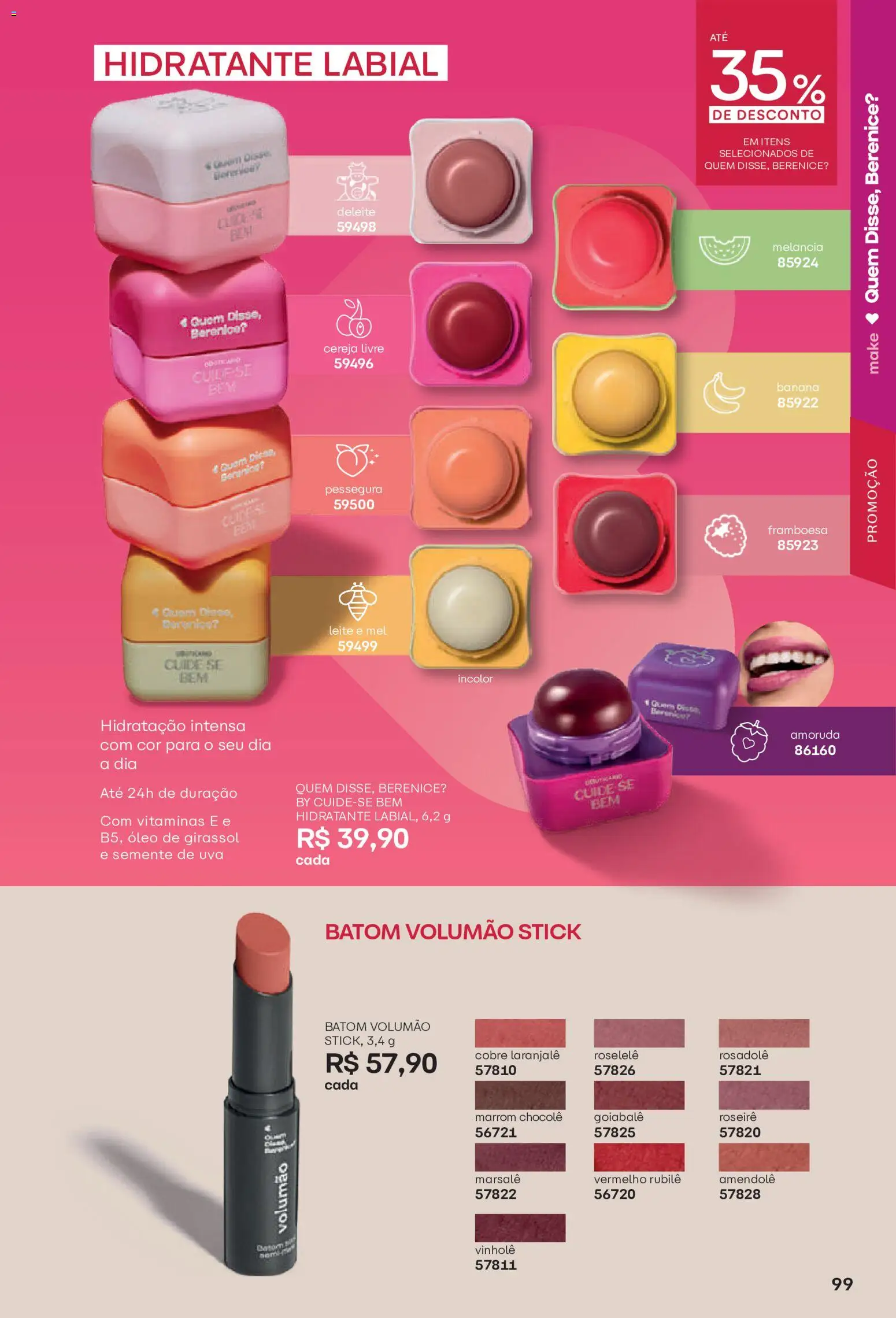 O Boticário Folheto - válido de 20/07/2026 | Página: 101 | Produtos: Melancia, Batom, Mel, Óleo de girassol