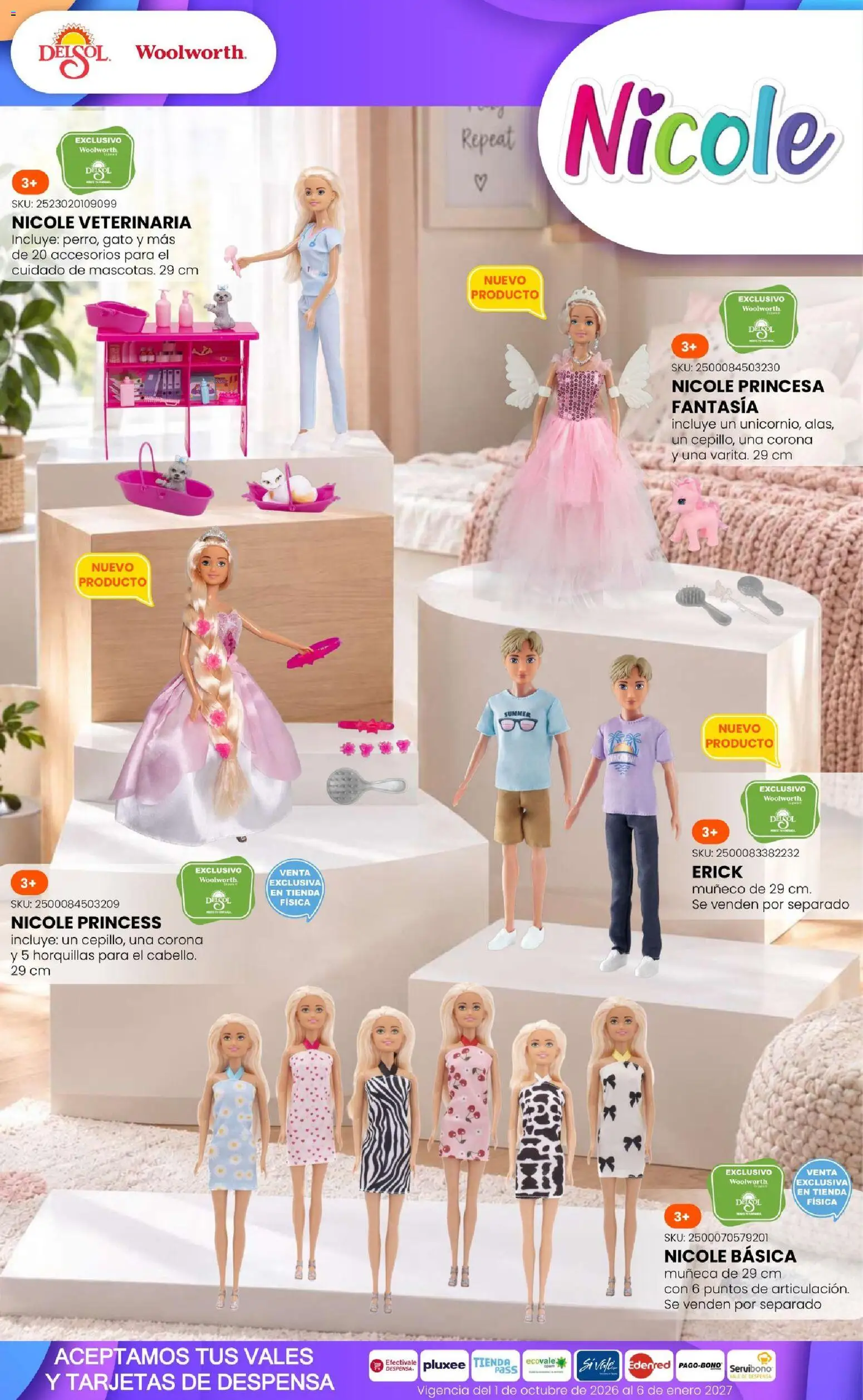 Nuevas ofertas de Del Sol y Woolworth válidas en toda la República Mexicana desde el 01/10/2026. ¡Encuentra las mejores ofertas en Del Sol y Woolworth catálogo El Castillo del Juguete! | Página: 39 | Productos: Despensa