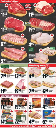 Preview of Metro weekly flyer / circulaire from shop Metro valid from Oct 1, 2026 | Page: 4 | Products: Beef tenderloin, Pork tenderloin, Cheese, Lasagne