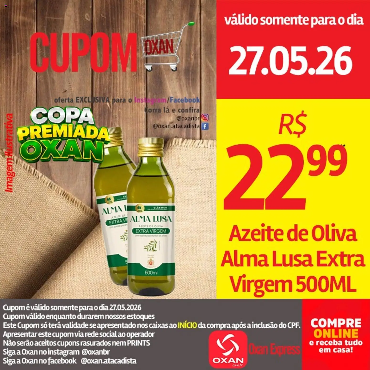 Oxan Atacadista Folheto - válido de 27.05.2026 | Página: 8 | Produtos: Copa, Azeite