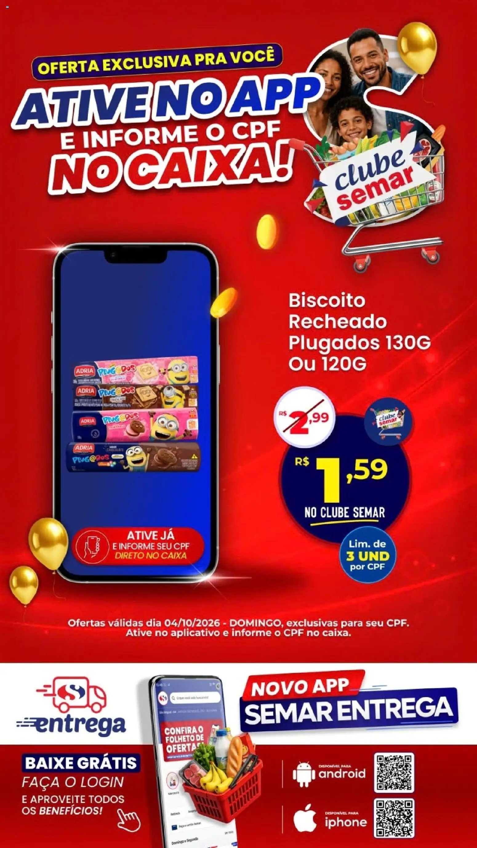 Semar Supermercado Folheto - válido de 04/10/2026 | Página: 1