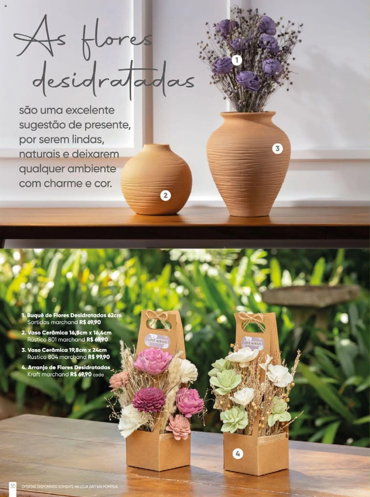 Zaffari Folheto - válido de 06/05/2026 | Página: 30 | Produtos: Flores, Vaso
