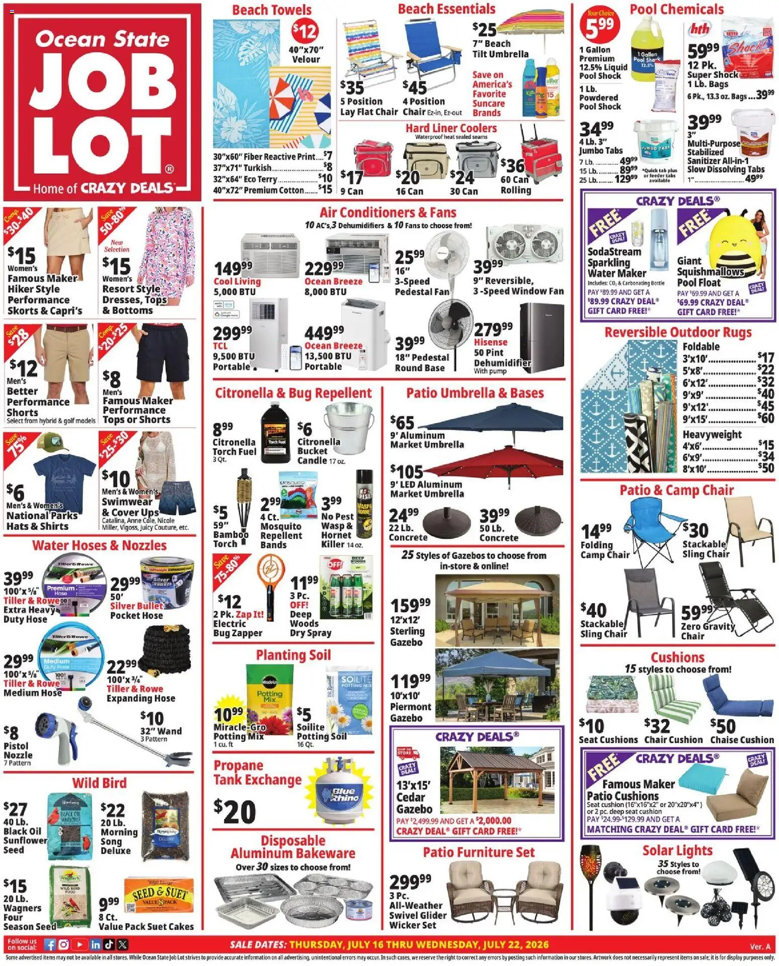 Ocean State Job Lot Weekly Ad - valid from 07/16/2026 | Page: 1