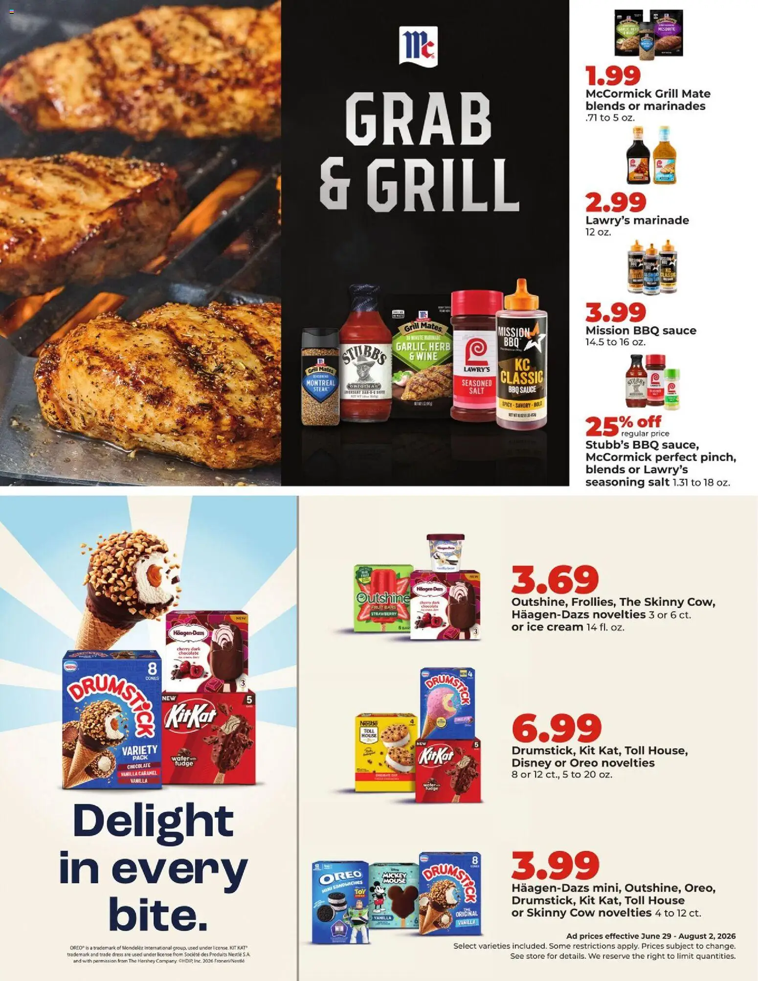 HyVee Monthly Ad - valid from 06/29/2026 | Page: 6 | Products: Cream, Salt, Dress, Grill