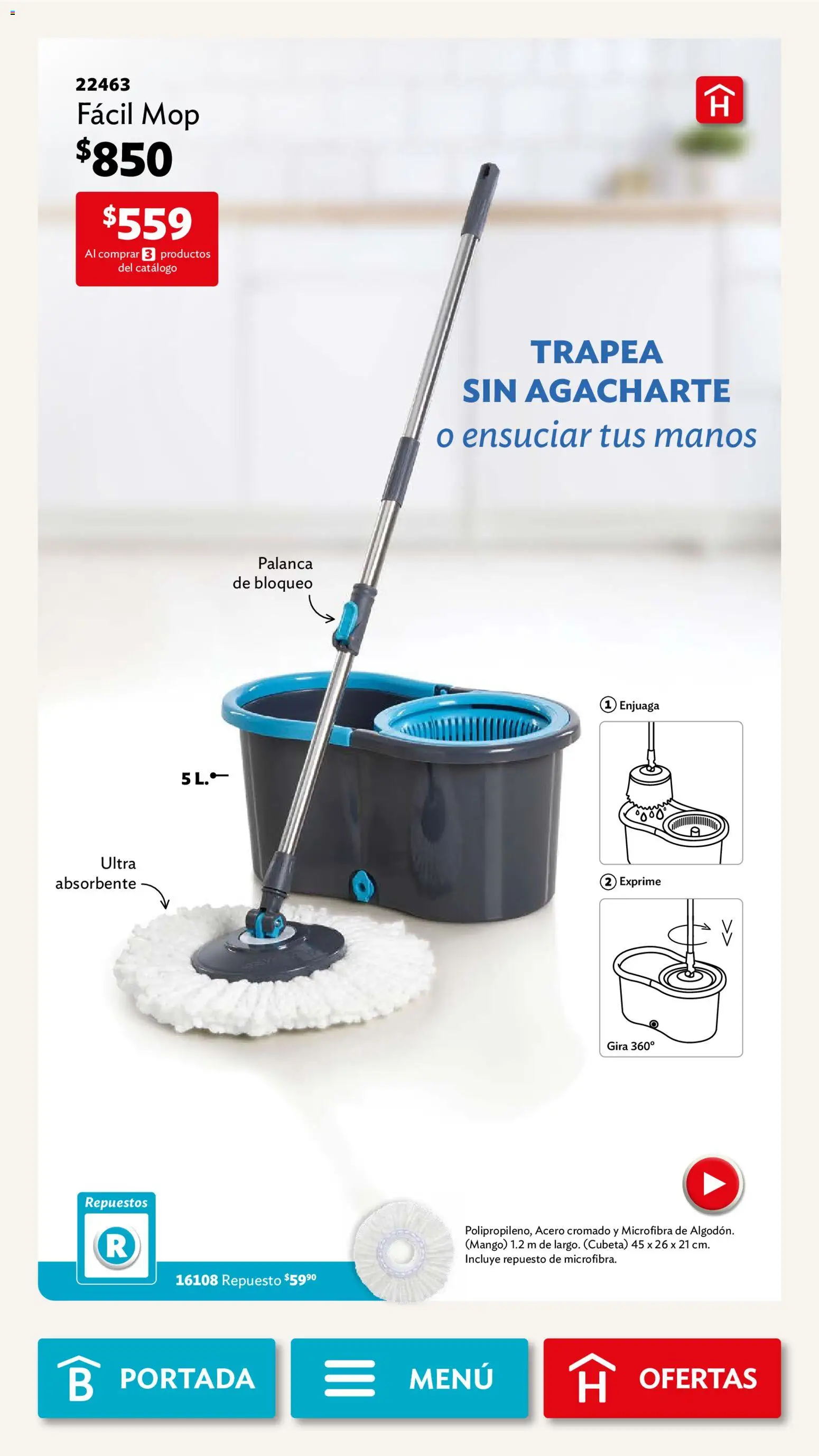 Nuevas ofertas de Betterware válidas en toda la República Mexicana desde el 02/02/2026. ¡Encuentra las mejores ofertas en Betterware campaña 2 2026! | Página: 107 | Productos: Mango
