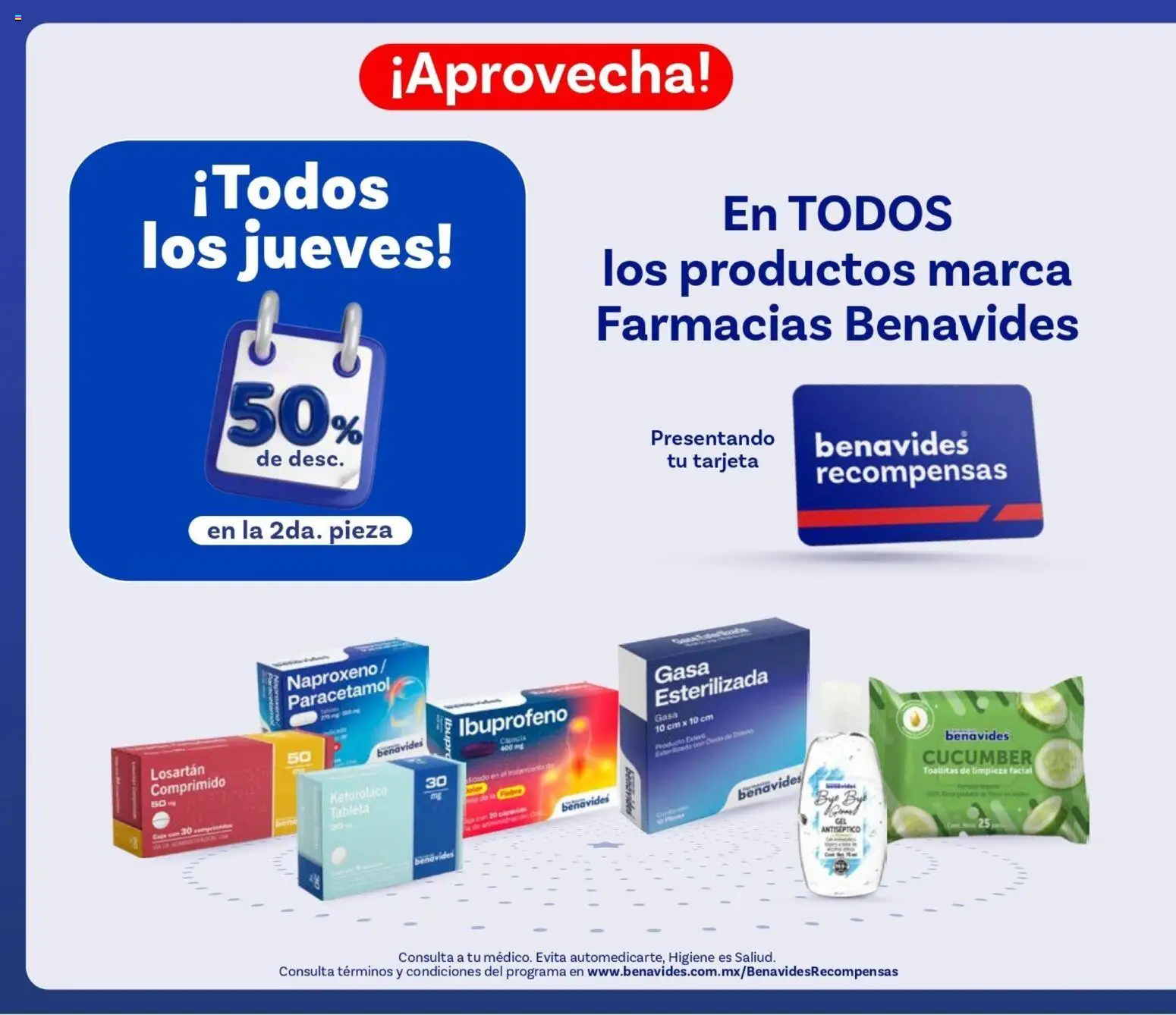 Nuevas ofertas de Farmacia Benavides válidas en toda la República Mexicana desde el 01.05.2026. ¡Encuentra las mejores ofertas en Farmacia Benavides catálogo! | Página: 14 | Productos: Tableta