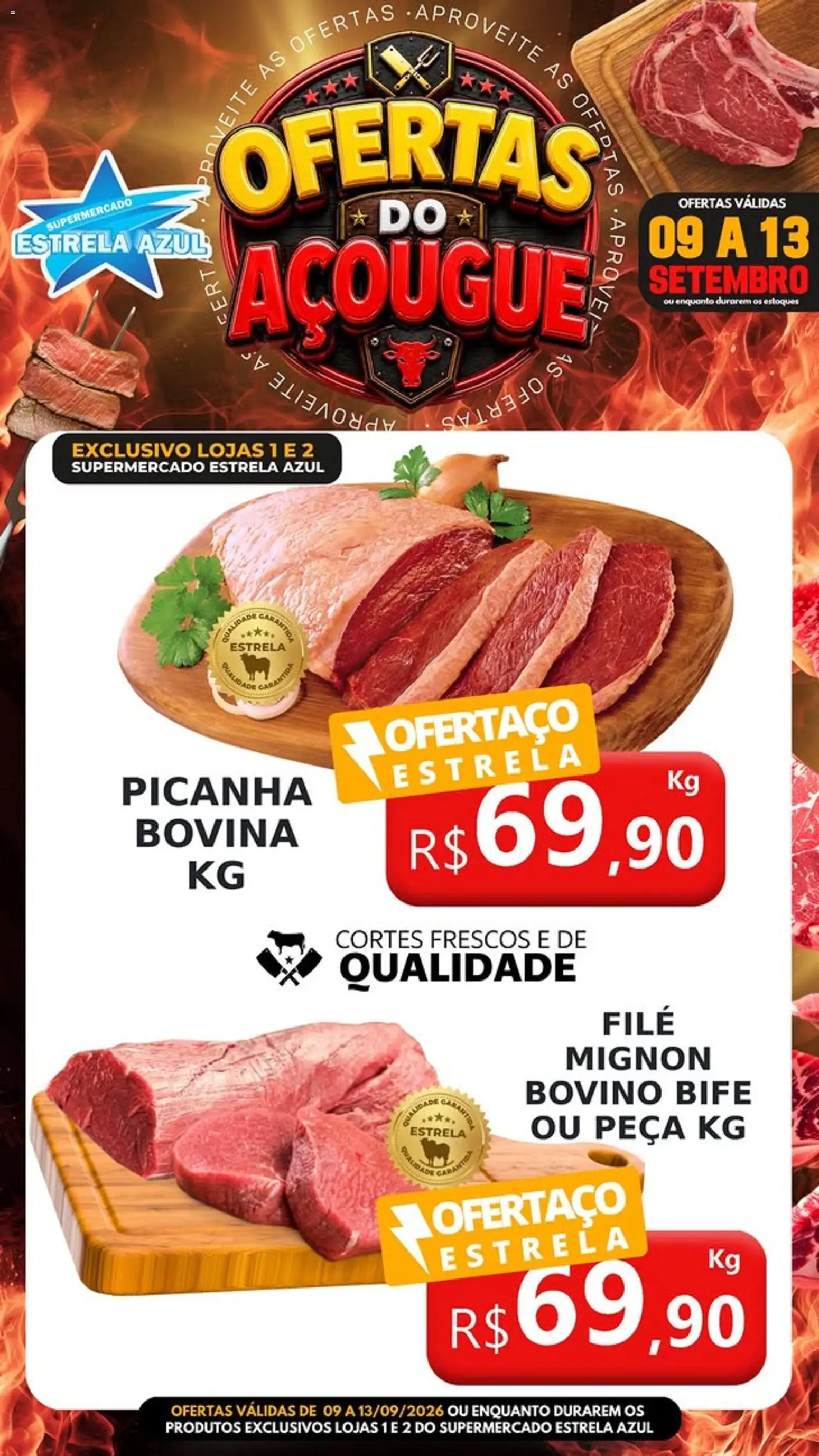 Estrela Azul Folheto - válido de 09/09/2026 | Página: 3 | Produtos: Filé mignon, Picanha