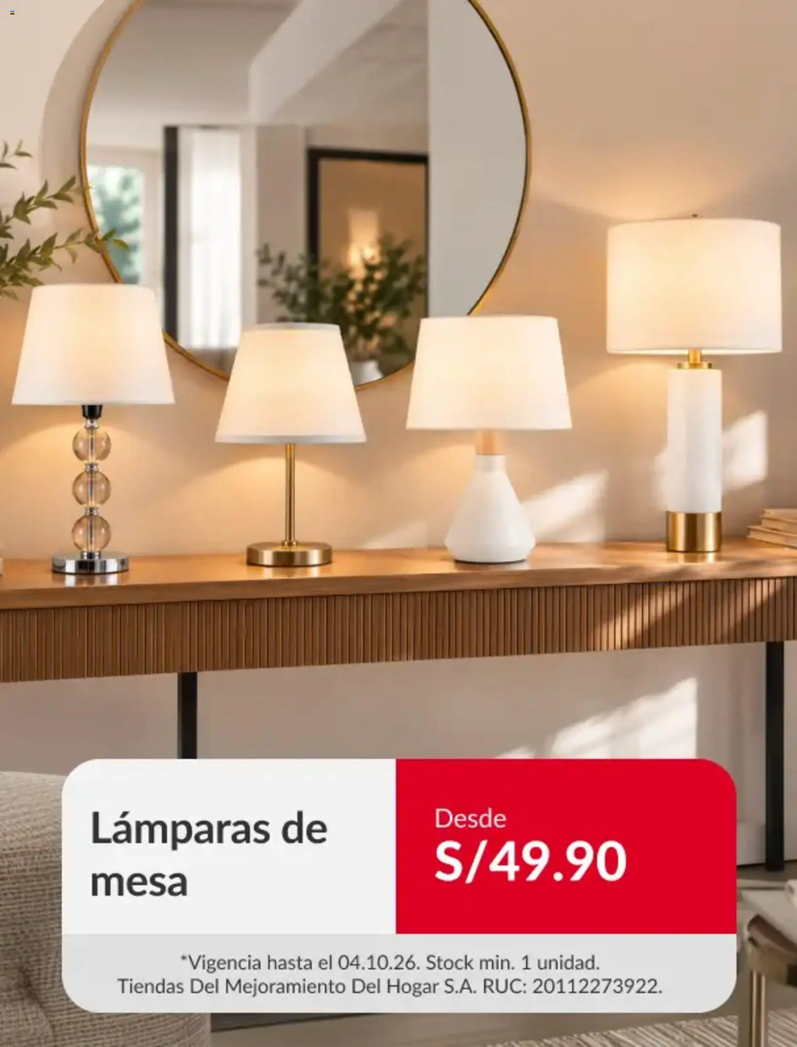 Catálogo Sodimac válido desde 28/09/2026 | Página: 6 | Productos: Mesa