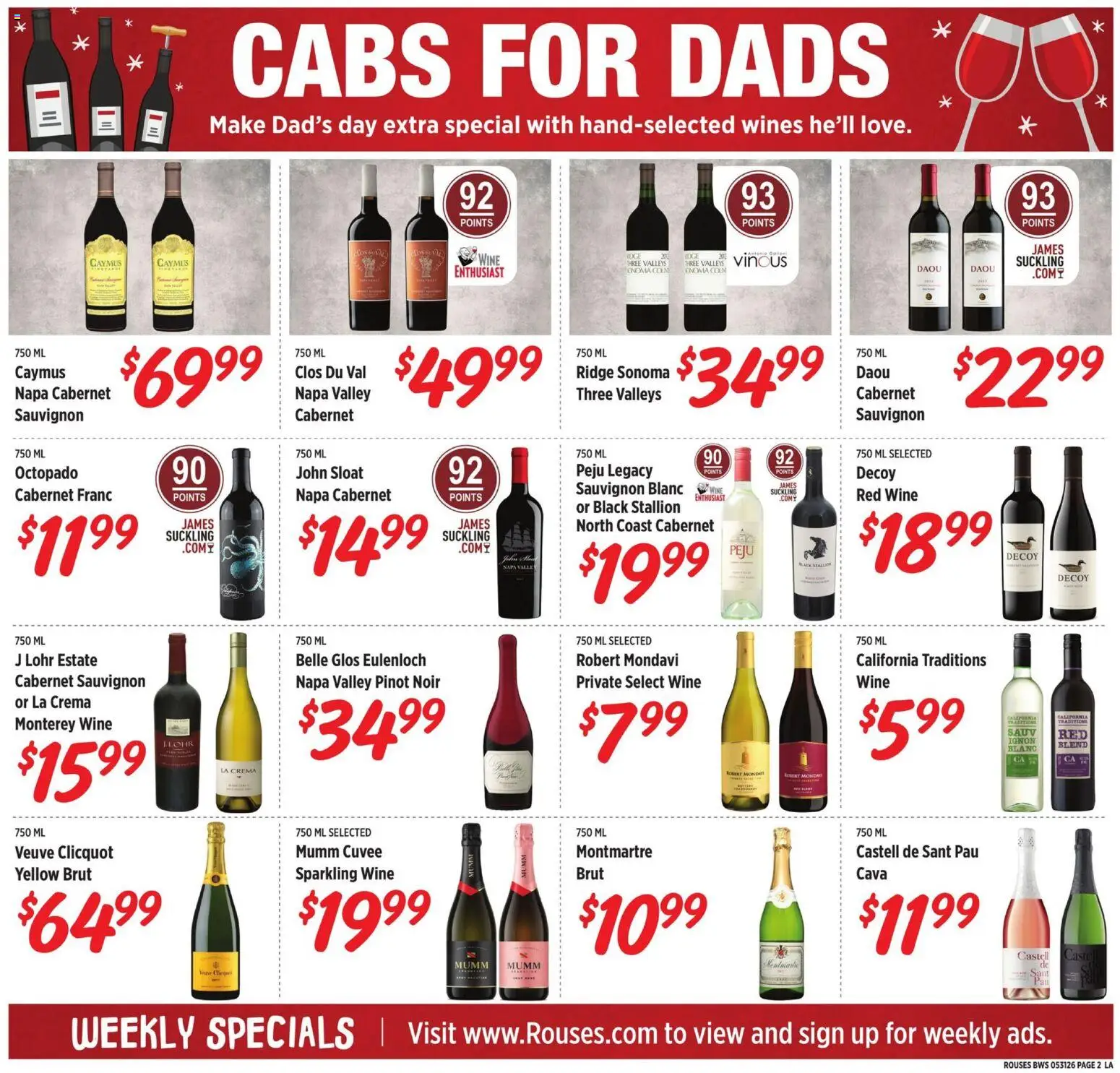 Rouses Monthly - LA - valid from 27.05.2026 | Page: 2 | Products: Ridge, Wine