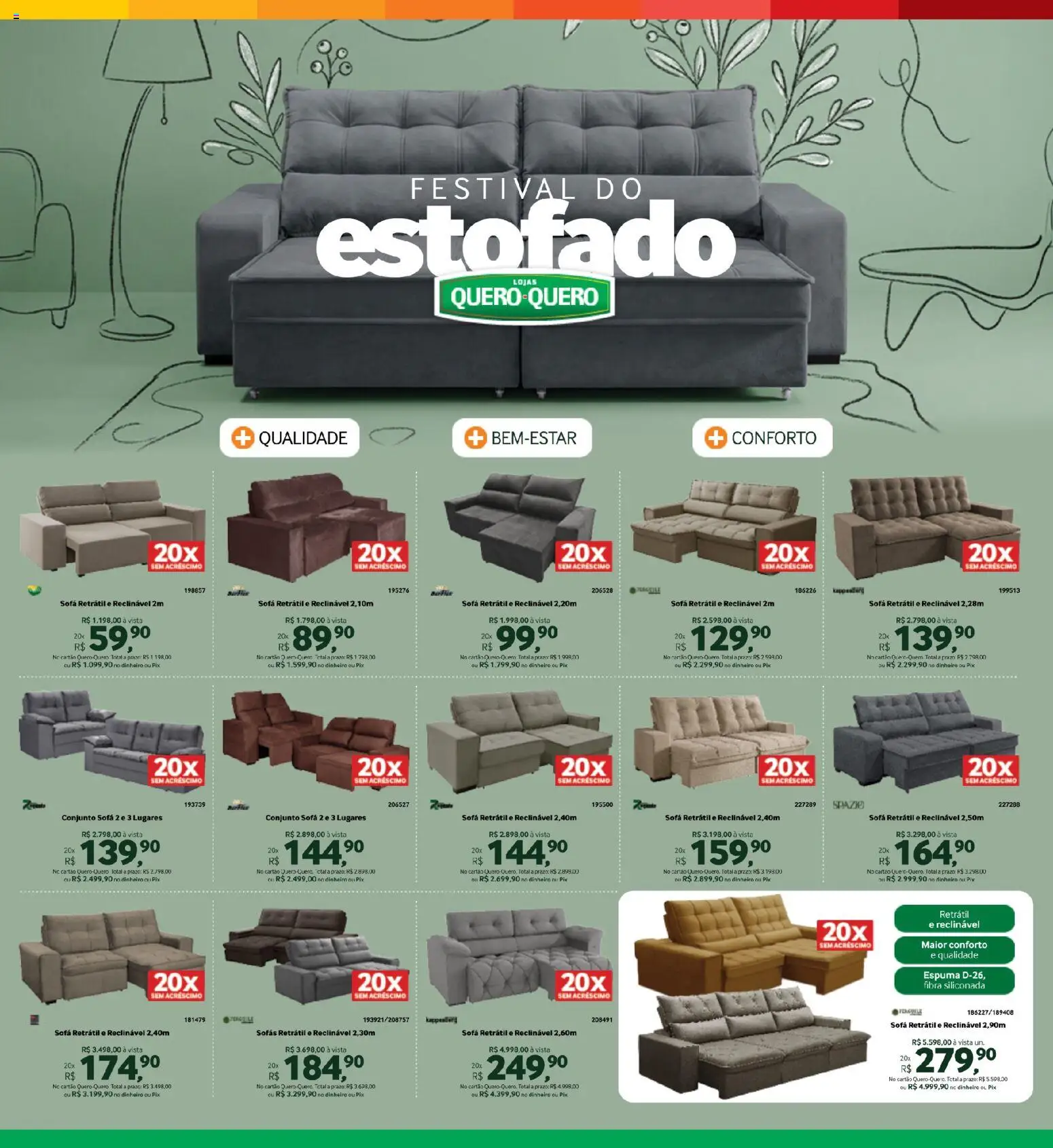 Lojas Quero-Quero Folheto - válido de 09.06.2026 | Página: 7 | Produtos: Sofá