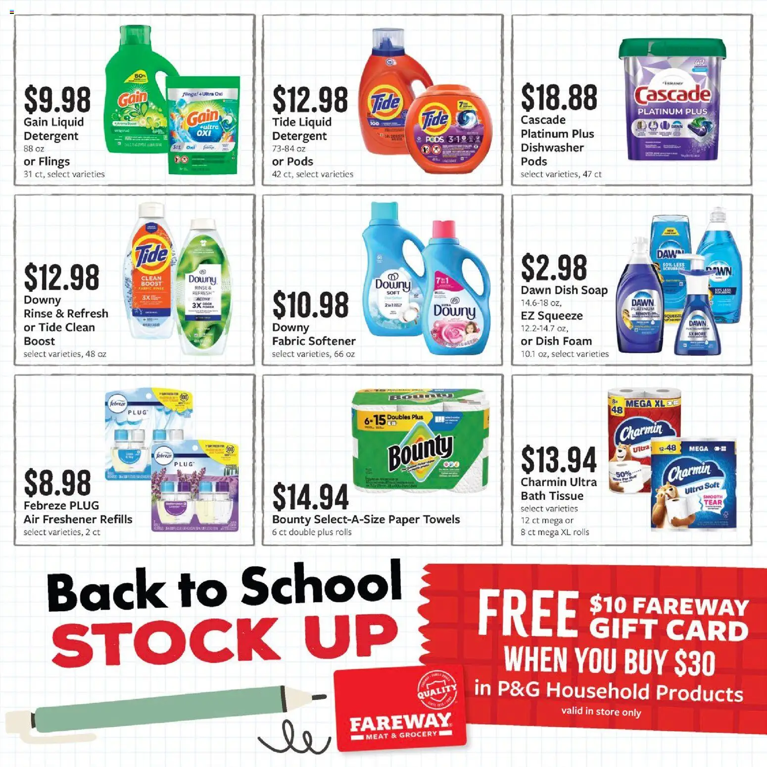 Fareway Weekly Ad - valid from 08/10/2026 | Page: 15 | Products: Air freshener, Meat, Fabric softener, Foam