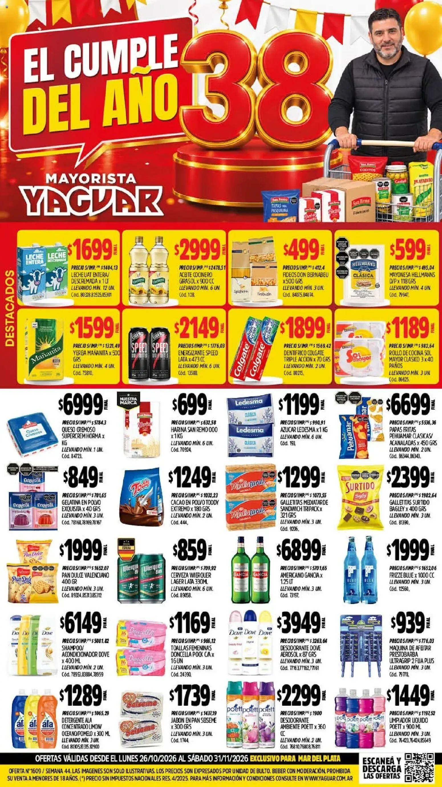 Yaguar - Oferta Semanal Mar del Plata │ válido desde el 26/10/2026 | Página: 1