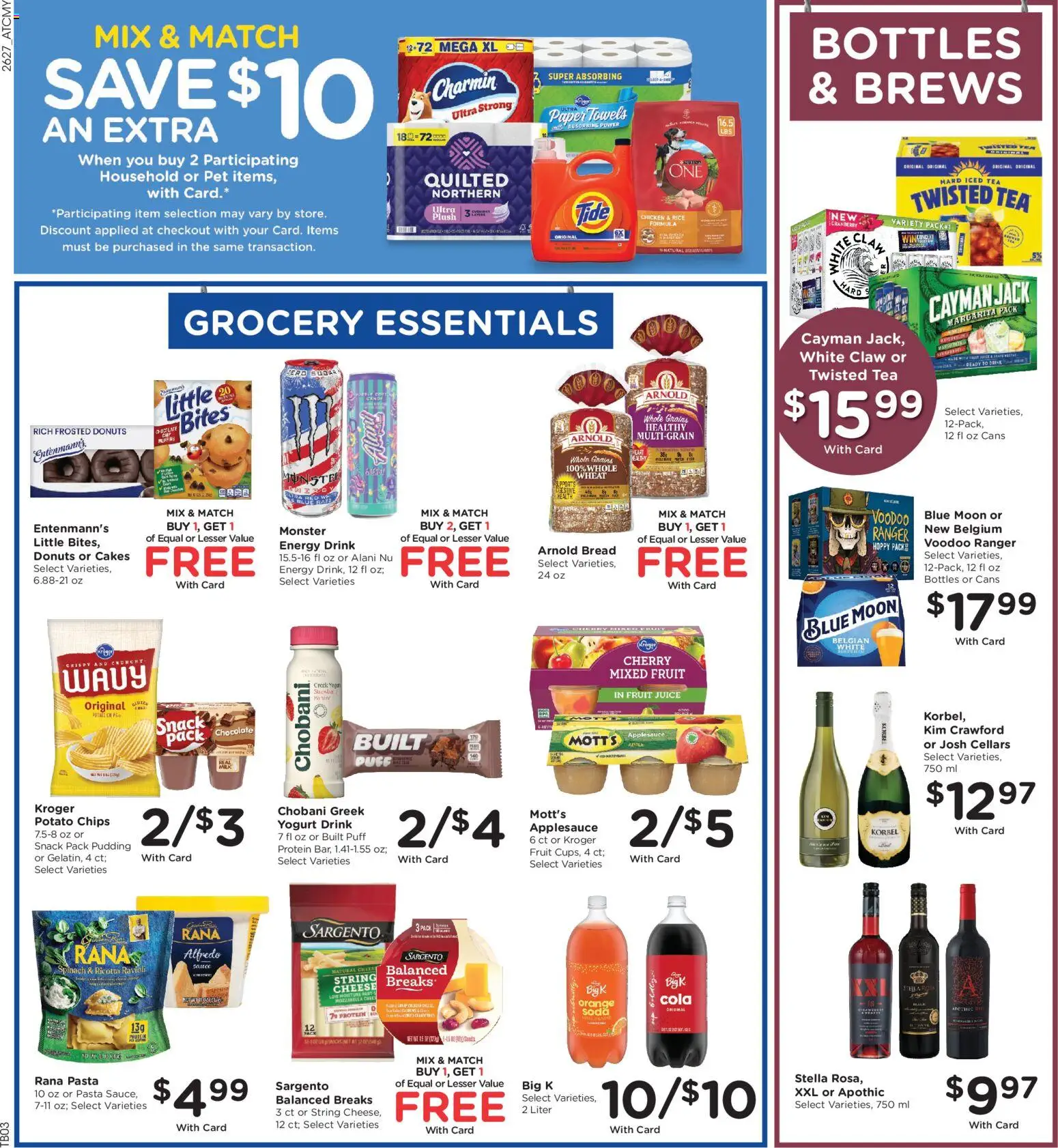 Kroger Weekly Ad - valid from 08/05/2026 | Page: 7 | Products: Cheese, Tea, Pasta, Chips