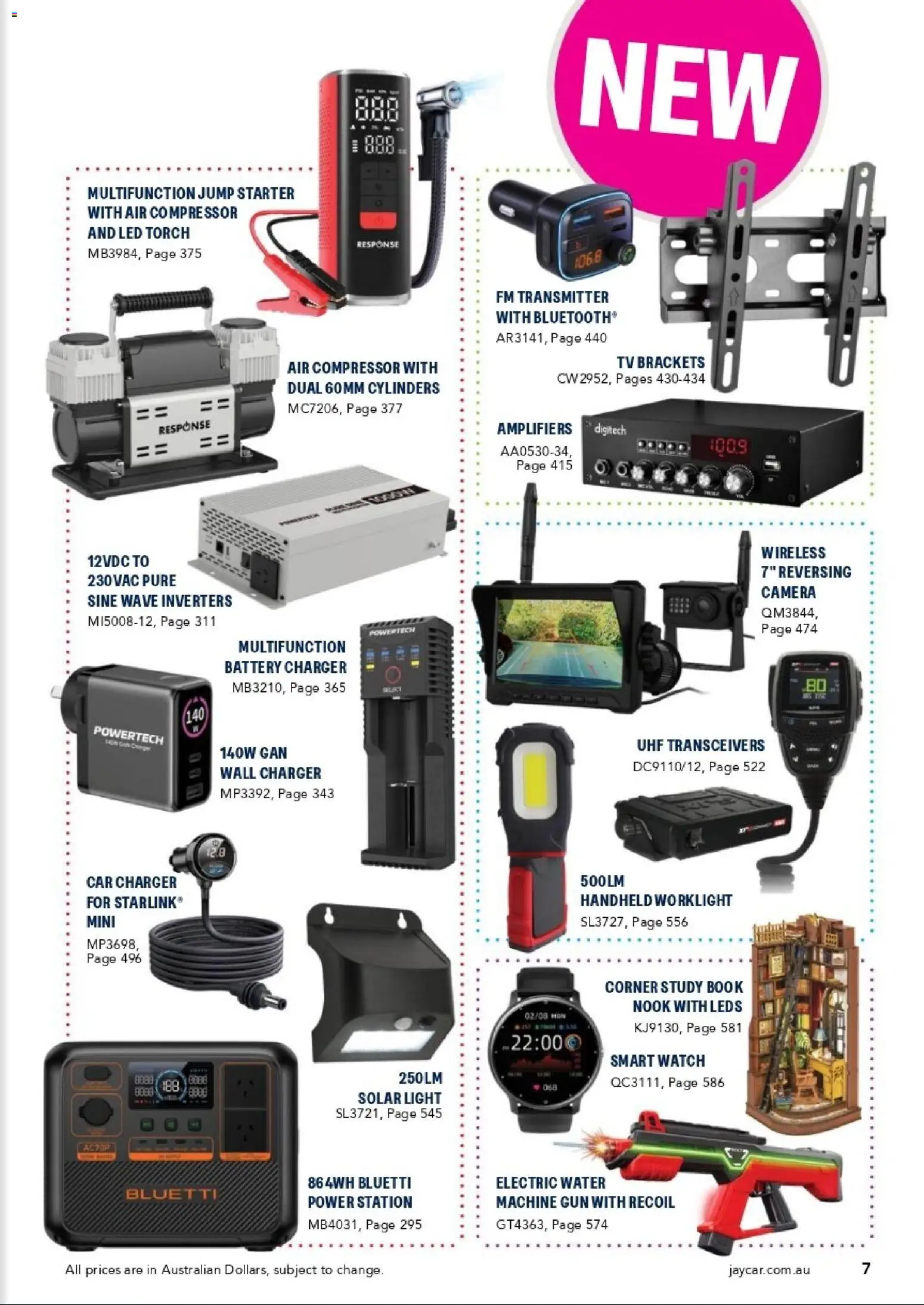 Jaycar catalogue - valid from 31/08/2026 | Page: 7 | Products: Light, Watch, Camera, Torch