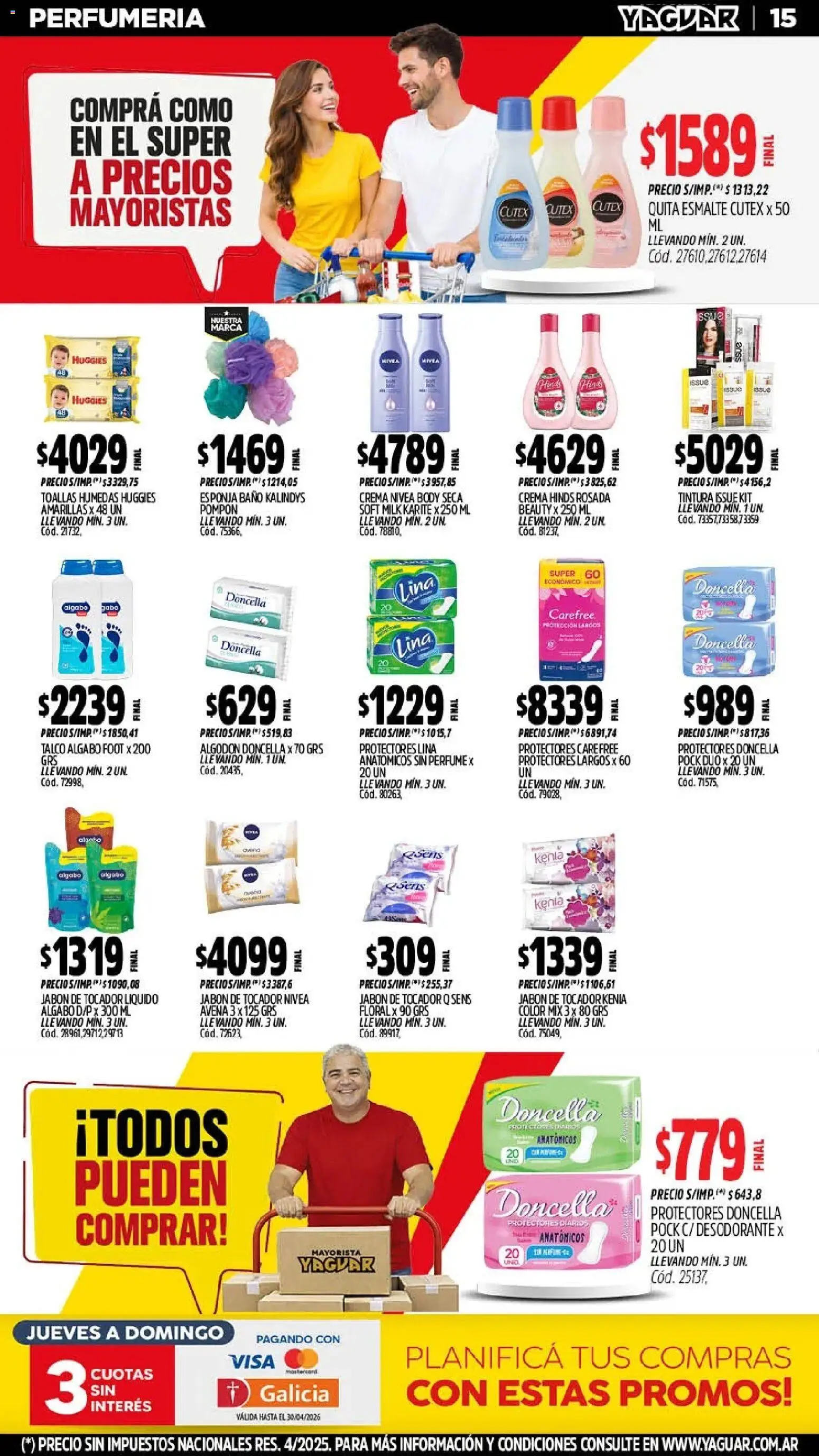 Yaguar - Oferta Semanal Jujuy │ válido desde el 11.05.2026 | Página: 15 | Productos: Toallas, Baño, Avena, Esponja