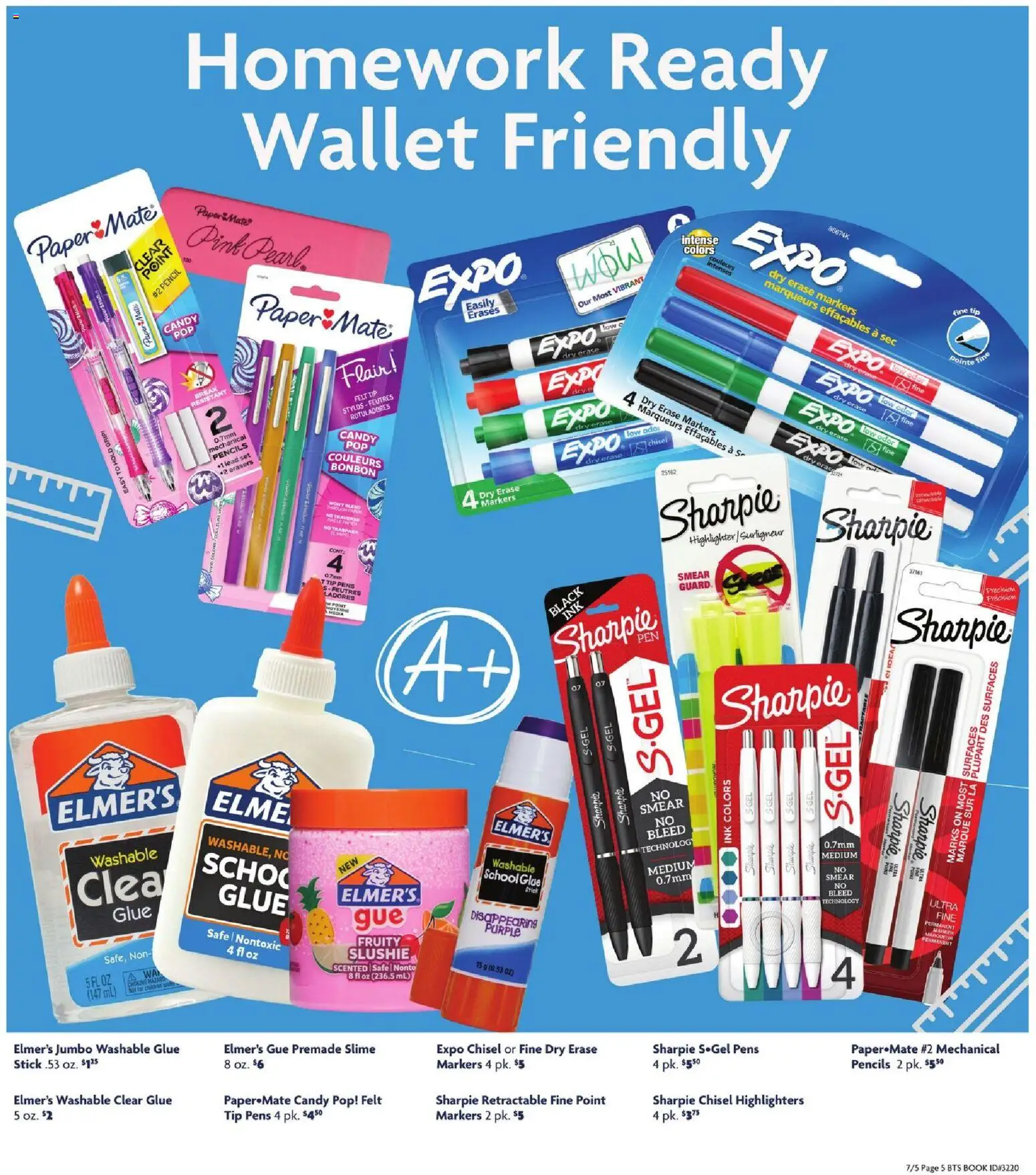 Family Dollar Back to School Book - valid from 07/05/2026 | Page: 5 | Products: Safe, Ink, Highlighter, Wallet