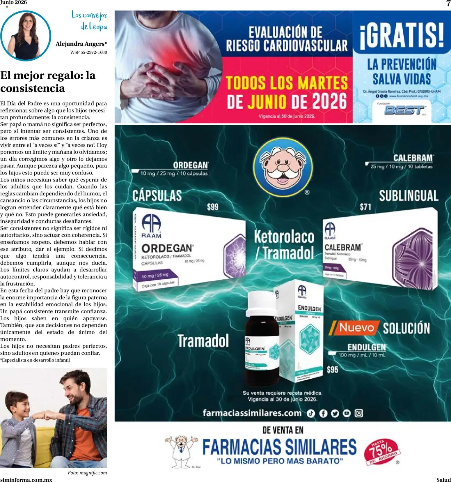Nuevas ofertas de Farmacias Similares válidas en toda la República Mexicana desde el 01.06.2026. ¡Encuentra las mejores ofertas en Farmacias Similares catálogo! | Página: 7