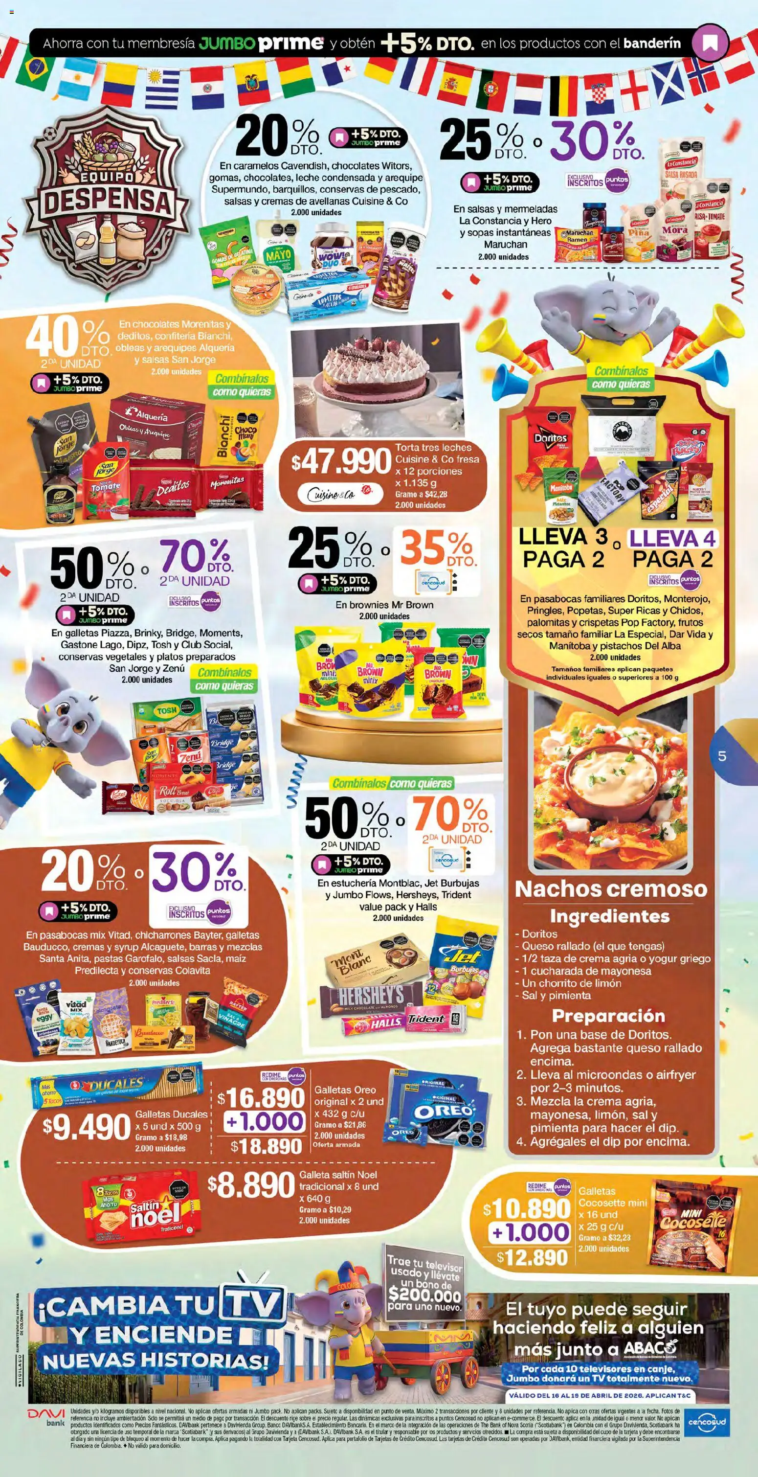 Jumbo revista - valida desde el 17.04.2026 | Página: 5 | Productos: Pimienta, Crema, Microondas, Leche