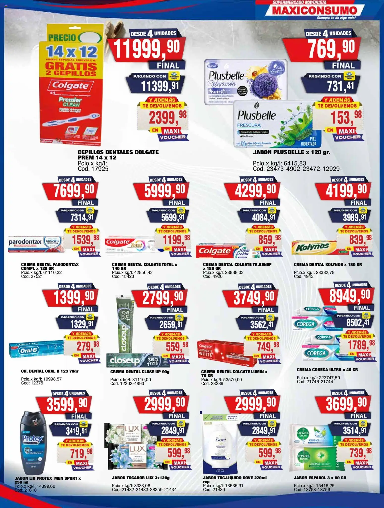 Maxiconsumo ofertas │ válido desde el 31/08/2026 | Página: 29 | Productos: Jabón líquido, Jabón, Té, Crema