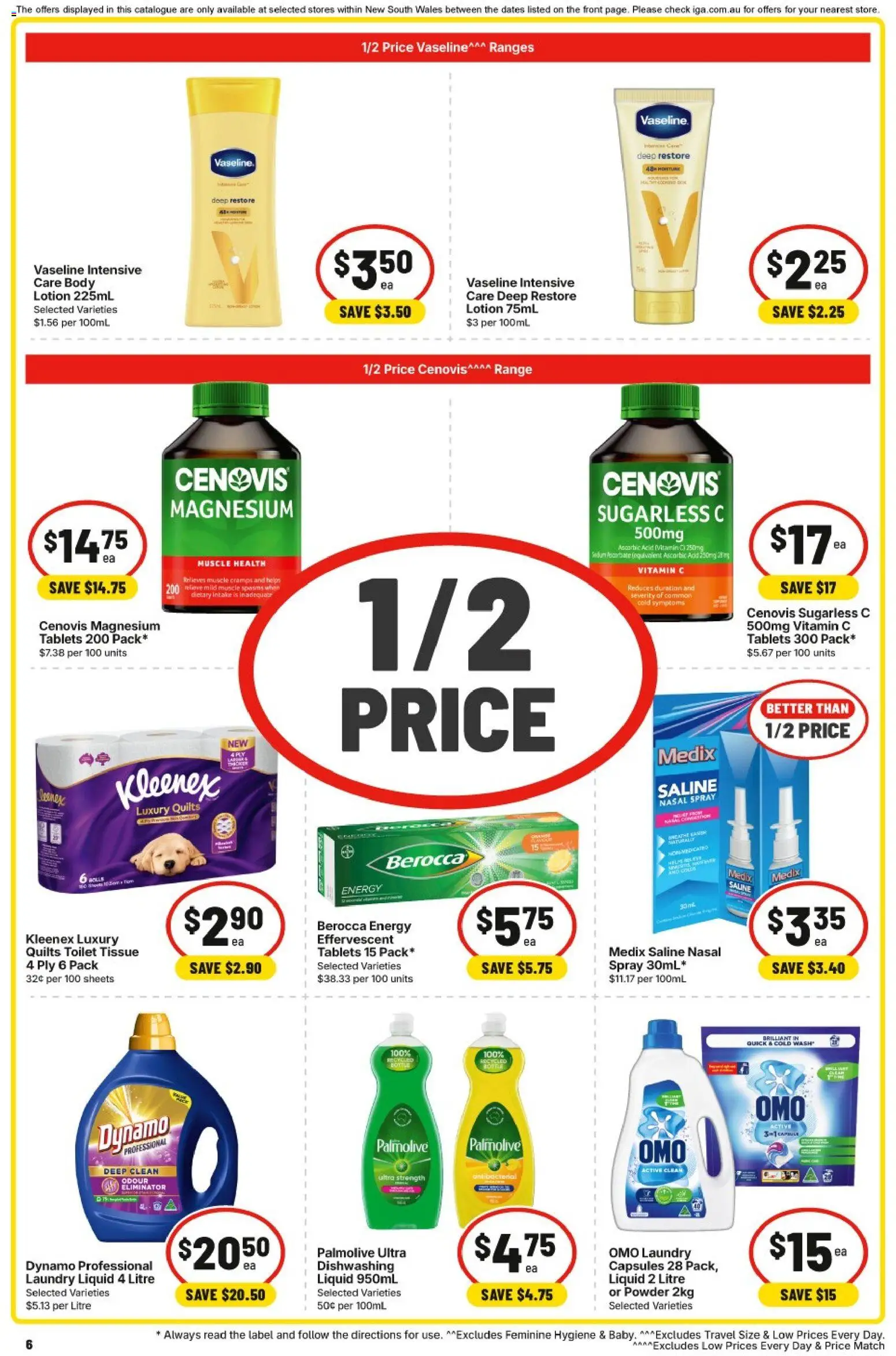 IGA catalogue - valid from 22/07/2026 | Page: 7 | Products: Toilet, Lotion, Laundry, Nasal spray