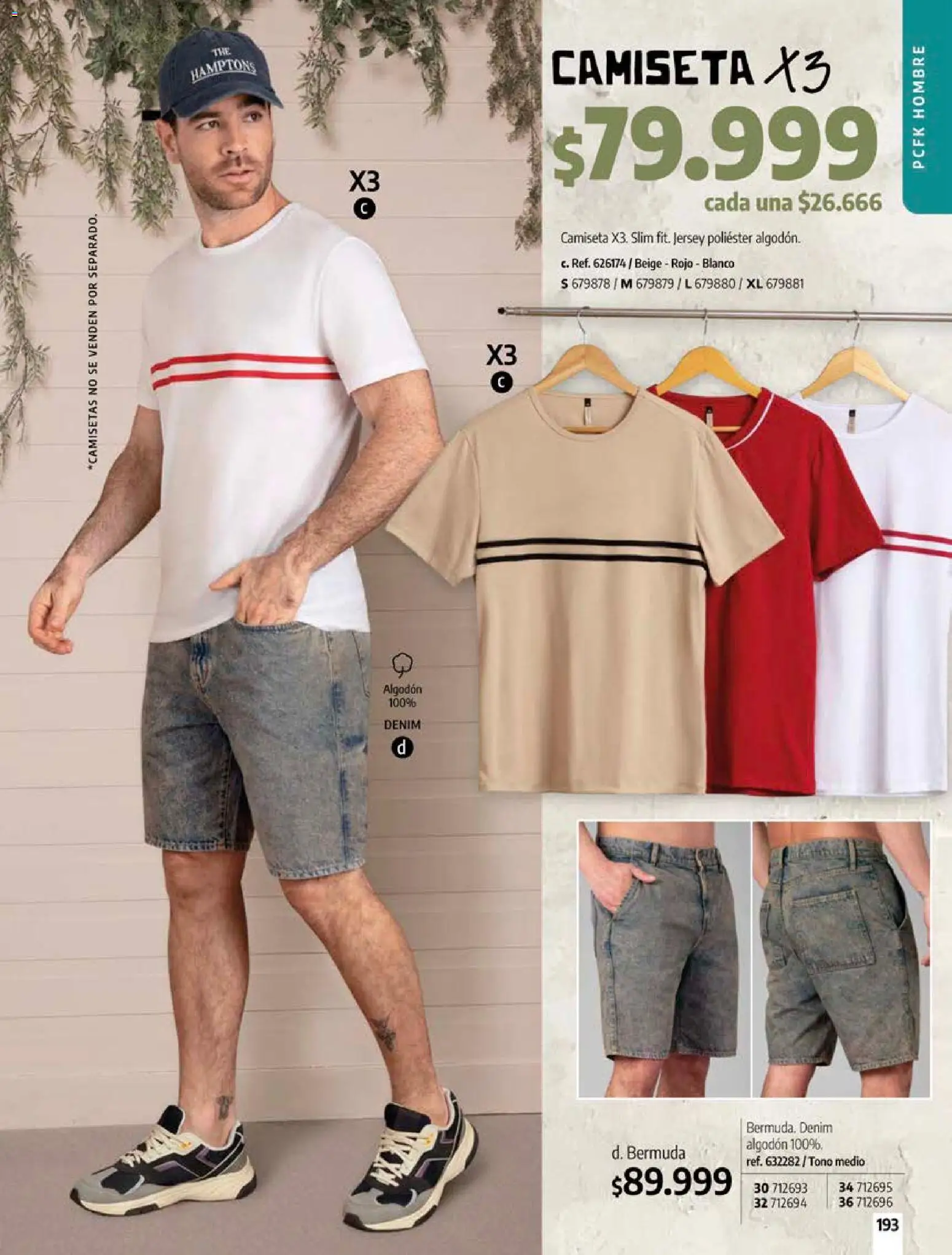 Pacifika revista - valida desde el 18/10/2026 | Página: 193 | Productos: Algodón, Bermuda, Camiseta