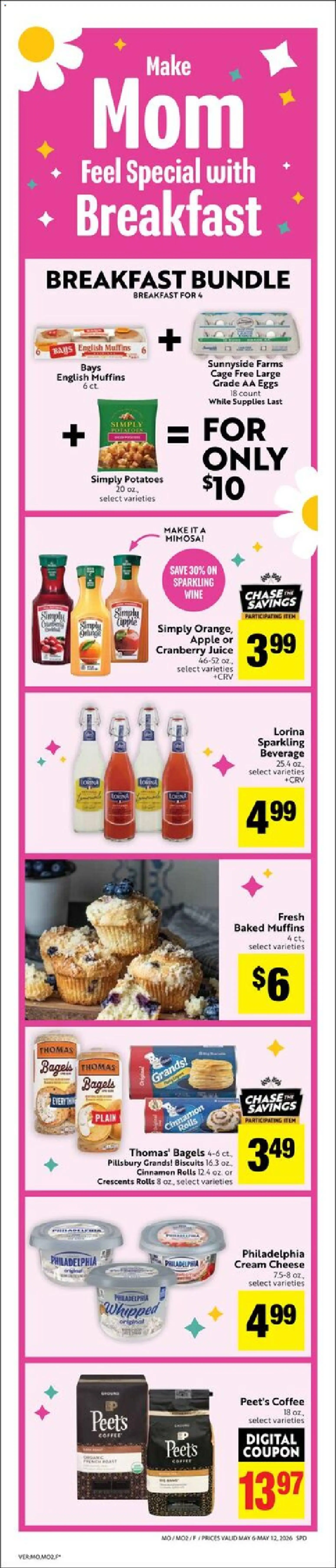 Save Mart Weekly - CA - valid from 06.05.2026 | Page: 3 | Products: Cheese, Juice, Wine, Potatoes