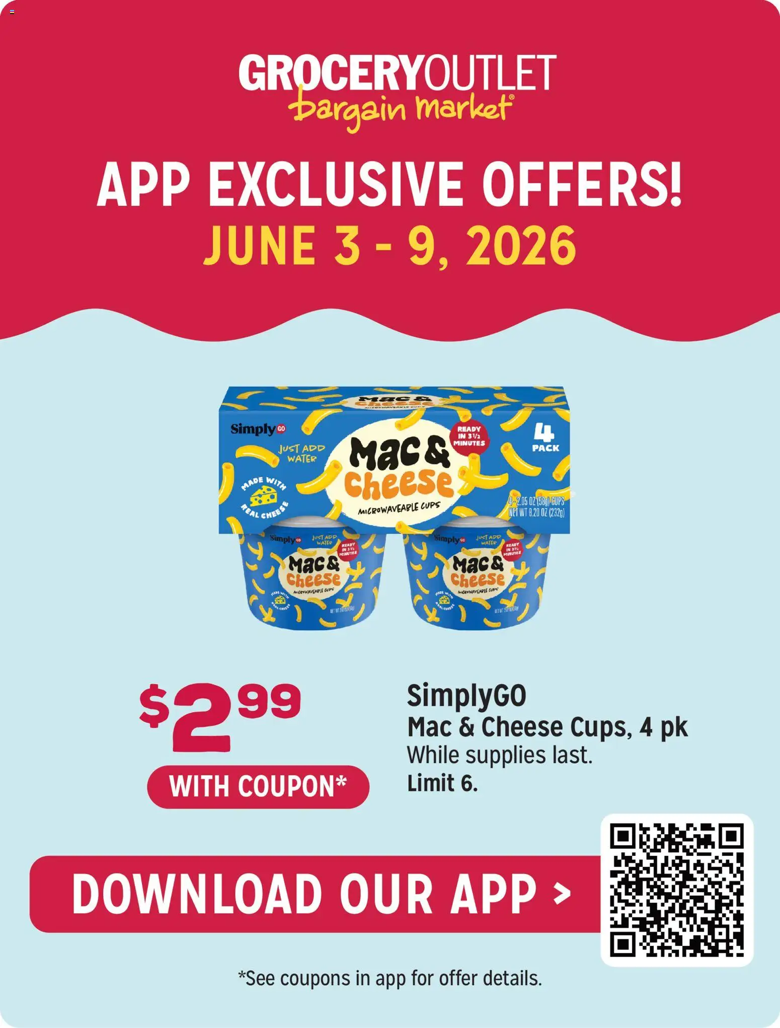 Grocery Outlet Weekly Ad - OH - valid from 03.06.2026 | Page: 4 | Products: Cheese, Water