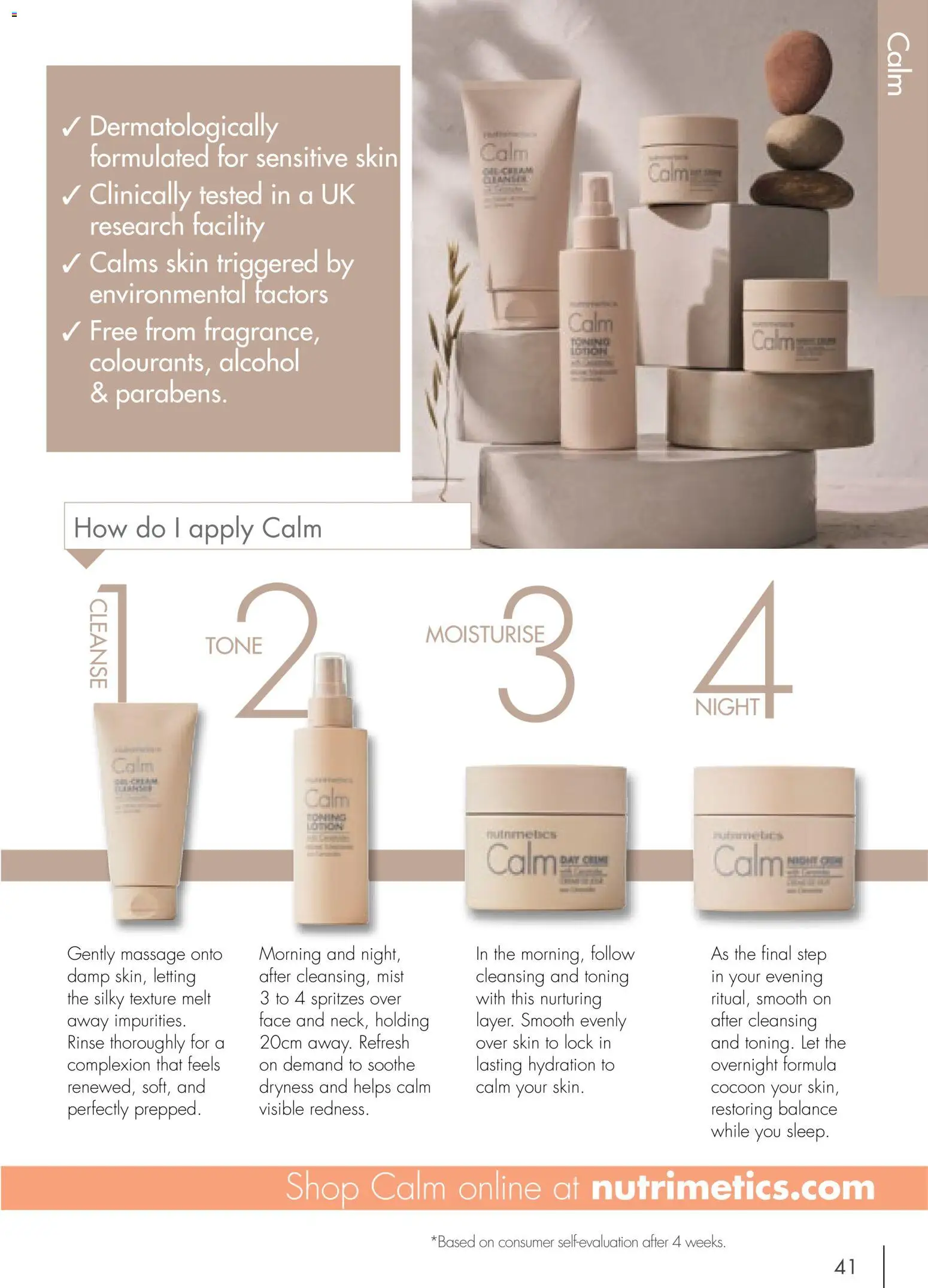 Nutrimetics catalogue - valid from 01/09/2026 | Page: 41 | Products: Alcohol, Dryness, Sensitive skin