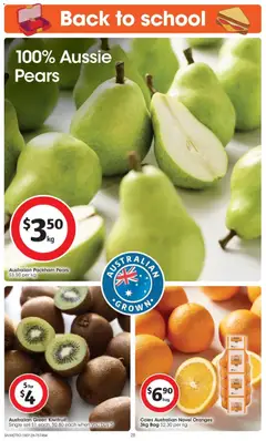 Preview of Coles catalogue SA - valid from 15/07/2026 | Page: 28 | Products: Oranges, Kiwifruit, Bag