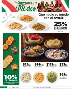 Vista previa de Chedraui folleto Llevarte más cuesta menos, nuevo folleto de la tienda, válido en México a partir del 01/09/2026 | Página: 2 | Productos: Chile, Fuente, Arroz, Alimentos