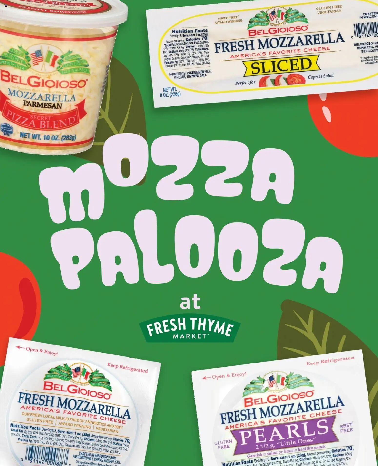 Fresh Thyme Monthly Ad - valid from 07/01/2026 | Page: 3 | Products: Milk, Cheese, Salad, Iron