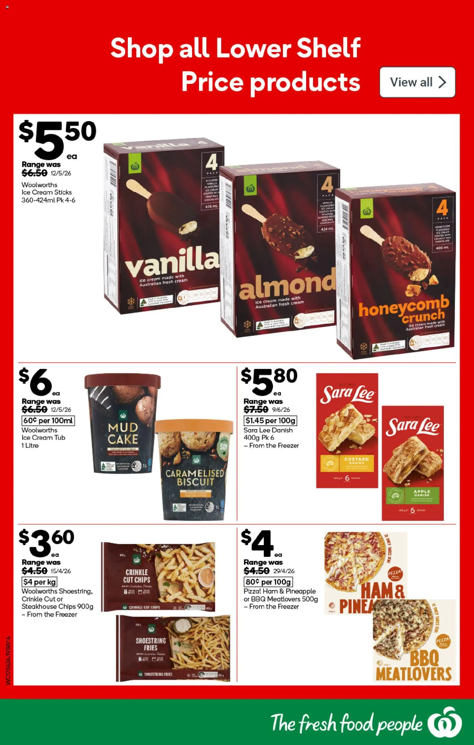 Woolworths catalogue - valid from 17.06.2026 | Page: 16 | Products: Shelf, Pizza, Pineapple, Ice cream
