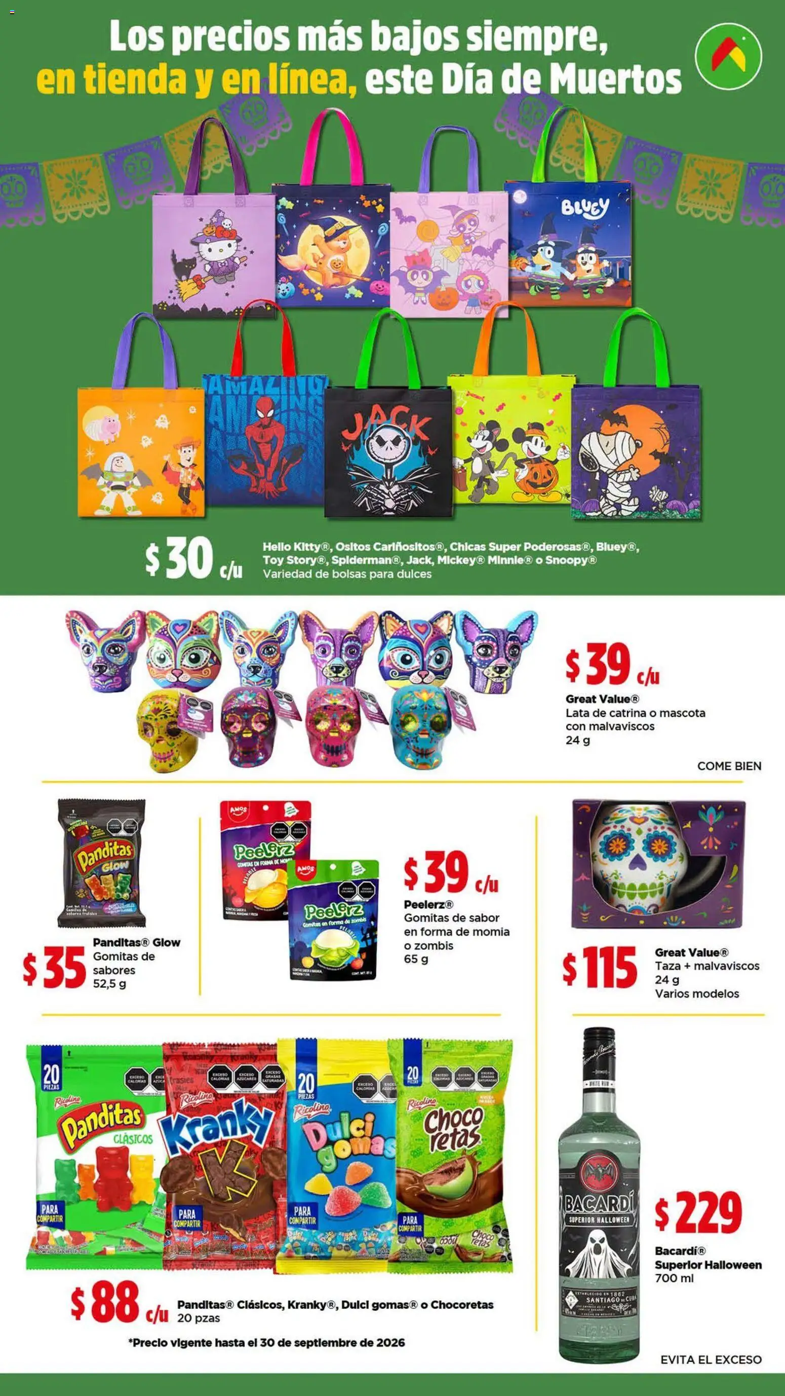 Nuevas ofertas de Bodega Aurrerá válidas en toda la República Mexicana desde el 17/09/2026. ¡Encuentra las mejores ofertas en Bodega Aurrerá folleto Día de Muertos! | Página: 5 | Productos: Taza, Dulces, Gomitas