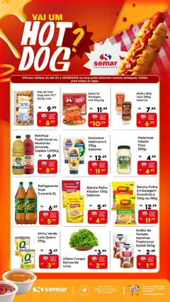 Semar Supermercado ofertas Hotdog - Pré-Visualização do folheto da loja Semar Supermercado, válido de 04/08/2026