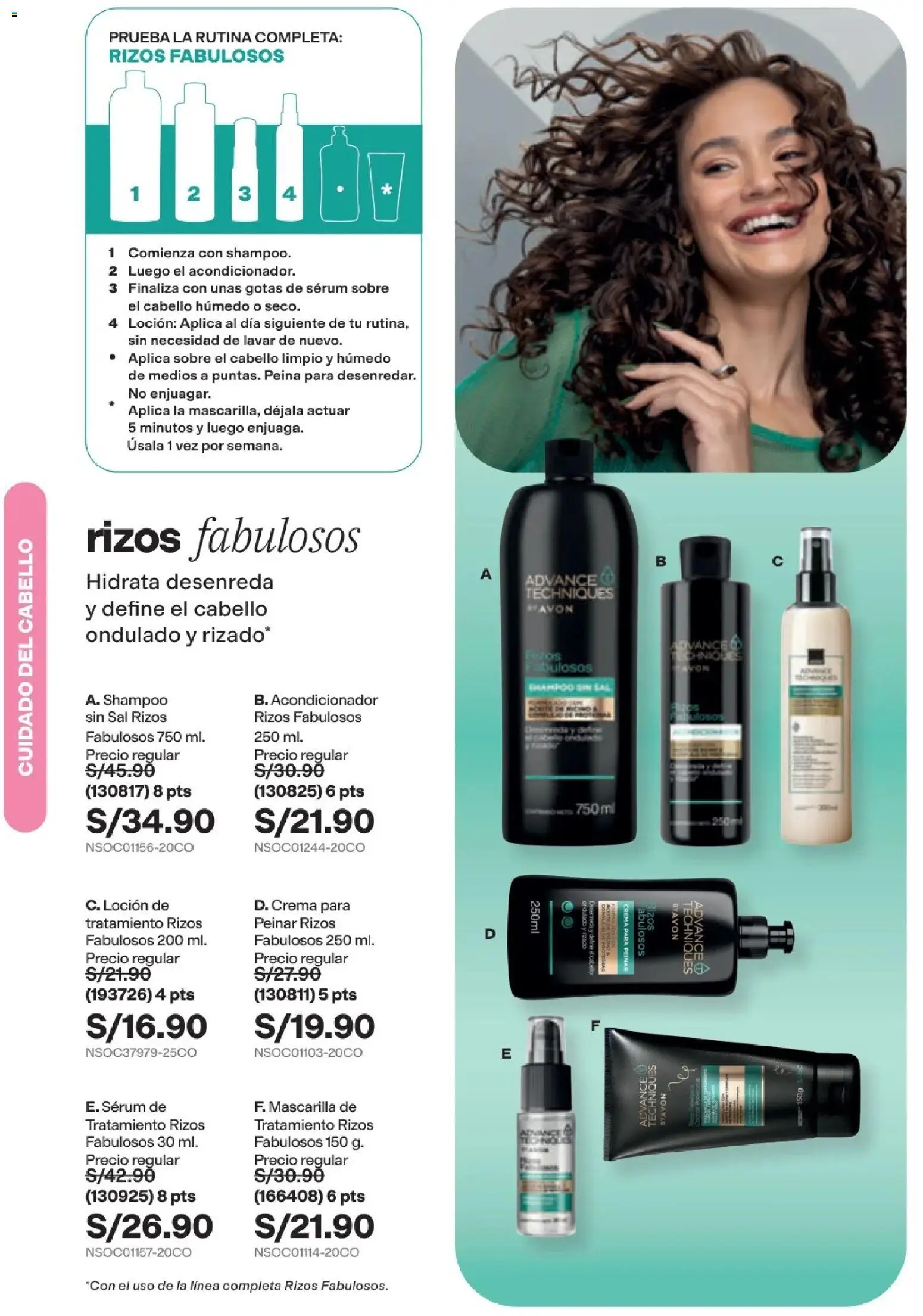 Catálogo Avon válido desde 15/09/2026 | Página: 167 | Productos: Shampoo, Acondicionador, Sal, Crema