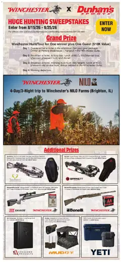 Preview of Dunham's Sports weekly ads valid from 09/05/2026 | Page: 3 | Products: Duck, Rangefinder, Shotgun, Case