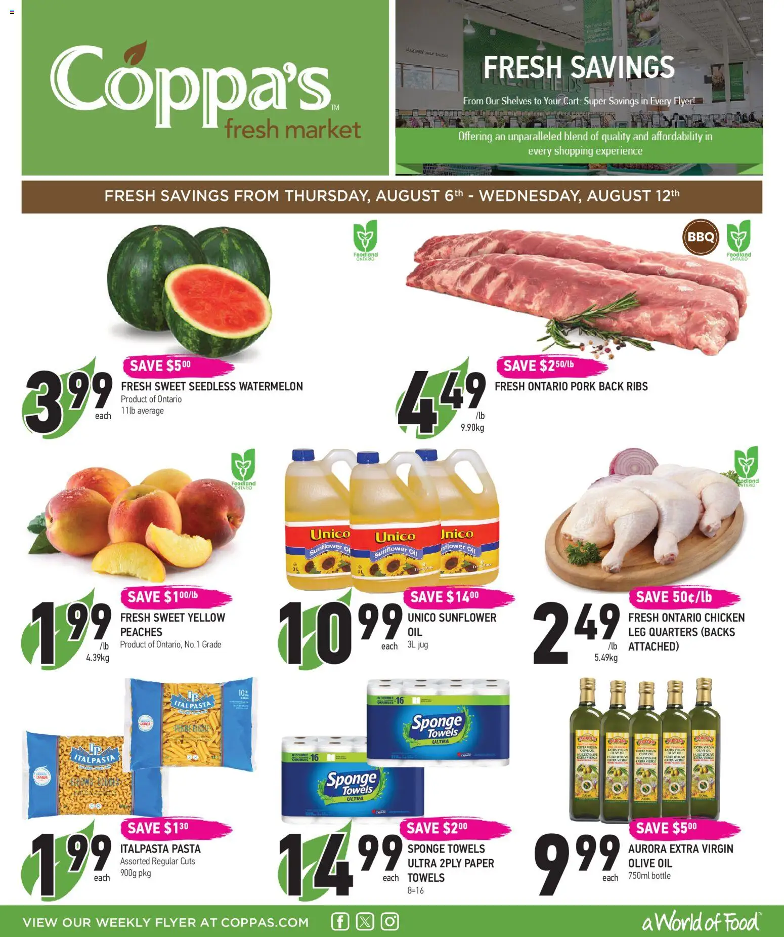 Coppas Fresh Market flyer valid from Aug 6, 2026 | Page: 1