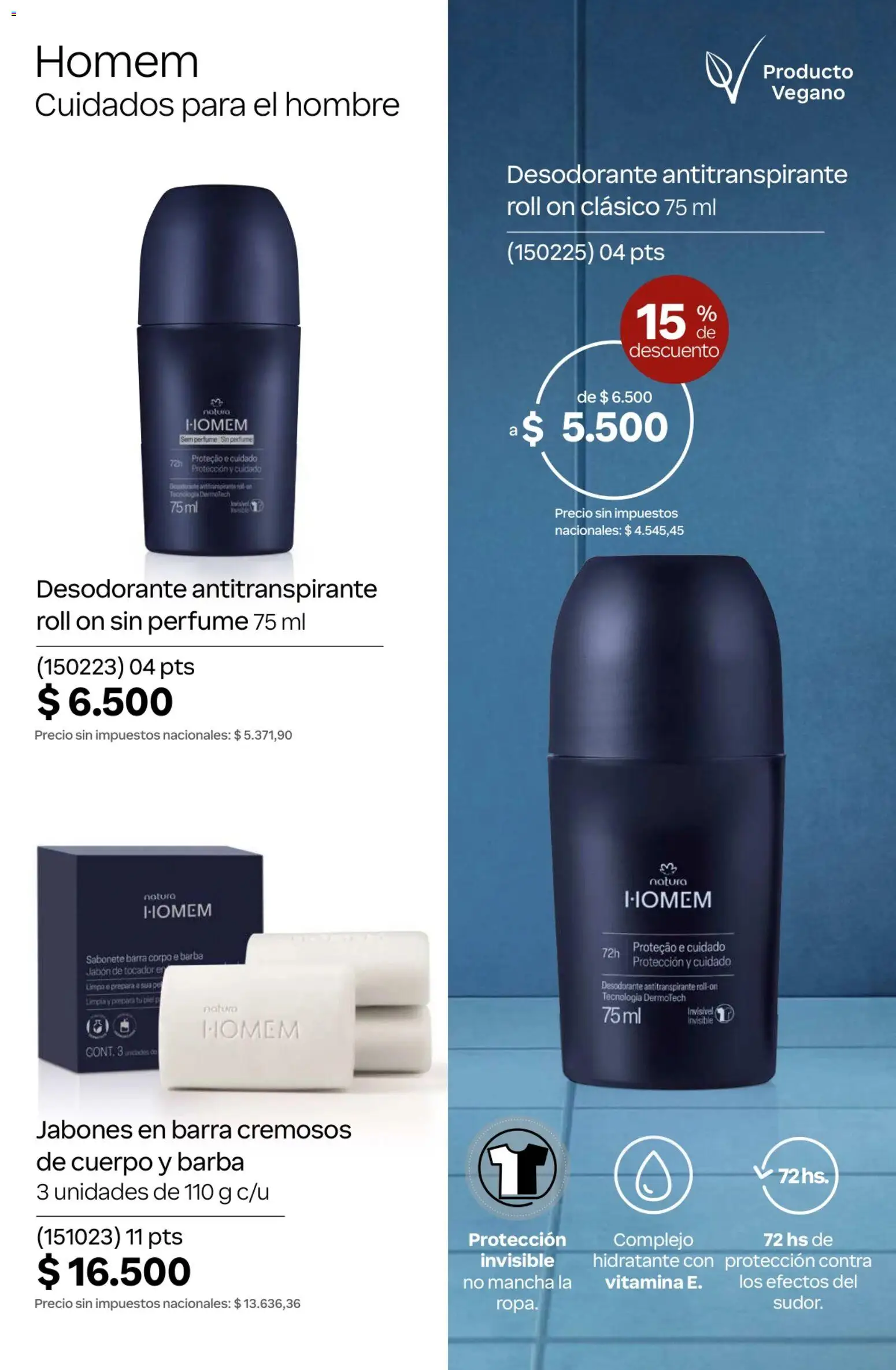 Catálogo Natura Ciclo 10 │ válido desde el 30/06/2026 | Página: 110 | Productos: Perfume, Jabón, Desodorante, Antitranspirante