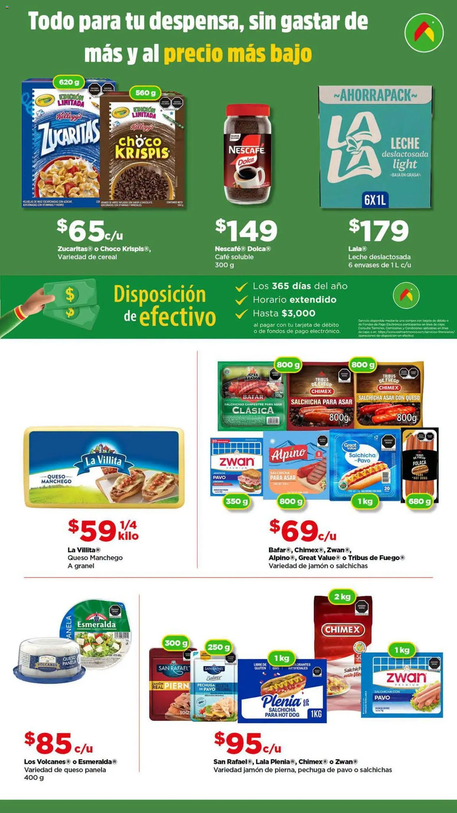 Nuevas ofertas de Bodega Aurrerá válidas en toda la República Mexicana desde el 30/07/2026. ¡Encuentra las mejores ofertas en Bodega Aurrerá folleto Precio más bajo siempre! | Página: 2 | Productos: Maíz, Queso, Café, Hojuelas