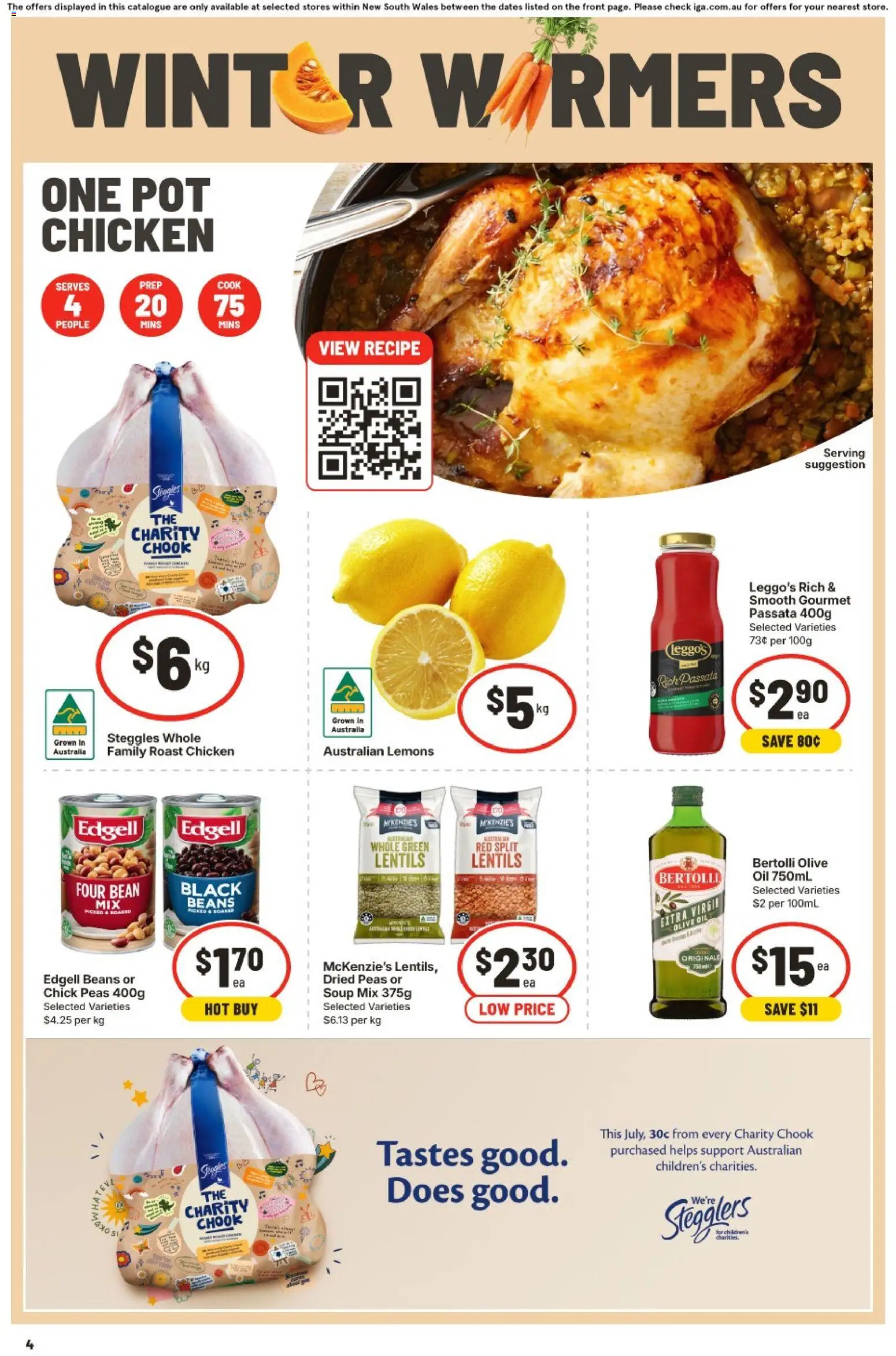 IGA catalogue - valid from 15/07/2026 | Page: 4 | Products: Dairy, Chocolate, Sugar, Bag