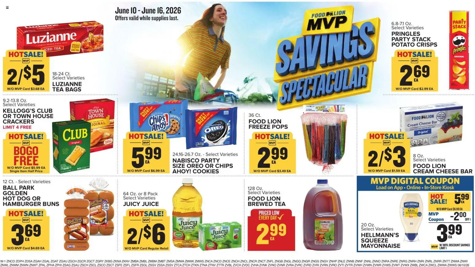 Food Lion Weekly Ad - valid from 10.06.2026 | Page: 11 | Products: Tea, Chips, Cream, Cookies