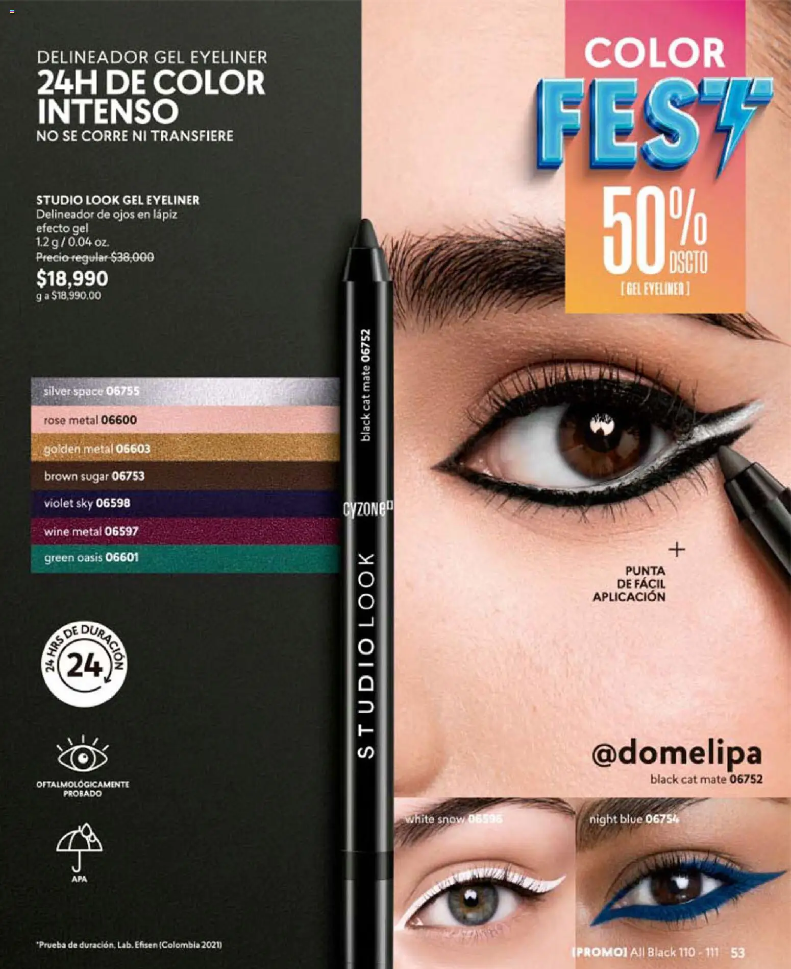 CyZone revista - valida desde el 19.05.2026 | Página: 53 | Productos: Delineador de ojos, Delineador