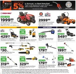 Preview of Mills Fleet Farm weekly ads valid from 11.05.2026 | Page: 5 | Products: Trimmer, Brush, Backpack, Date
