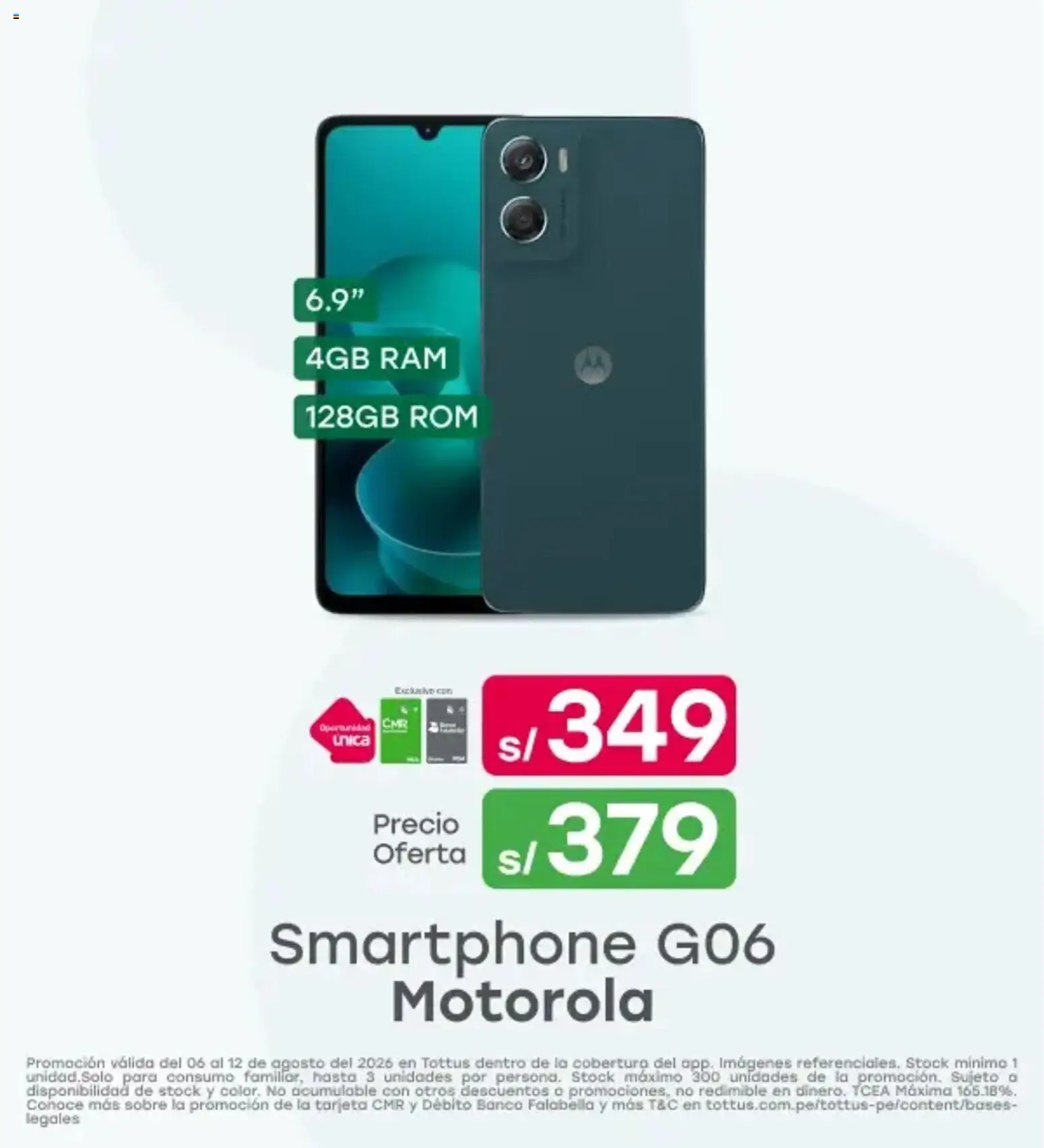Catálogo Tottus válido desde 06/08/2026 | Página: 5 | Productos: Smartphone