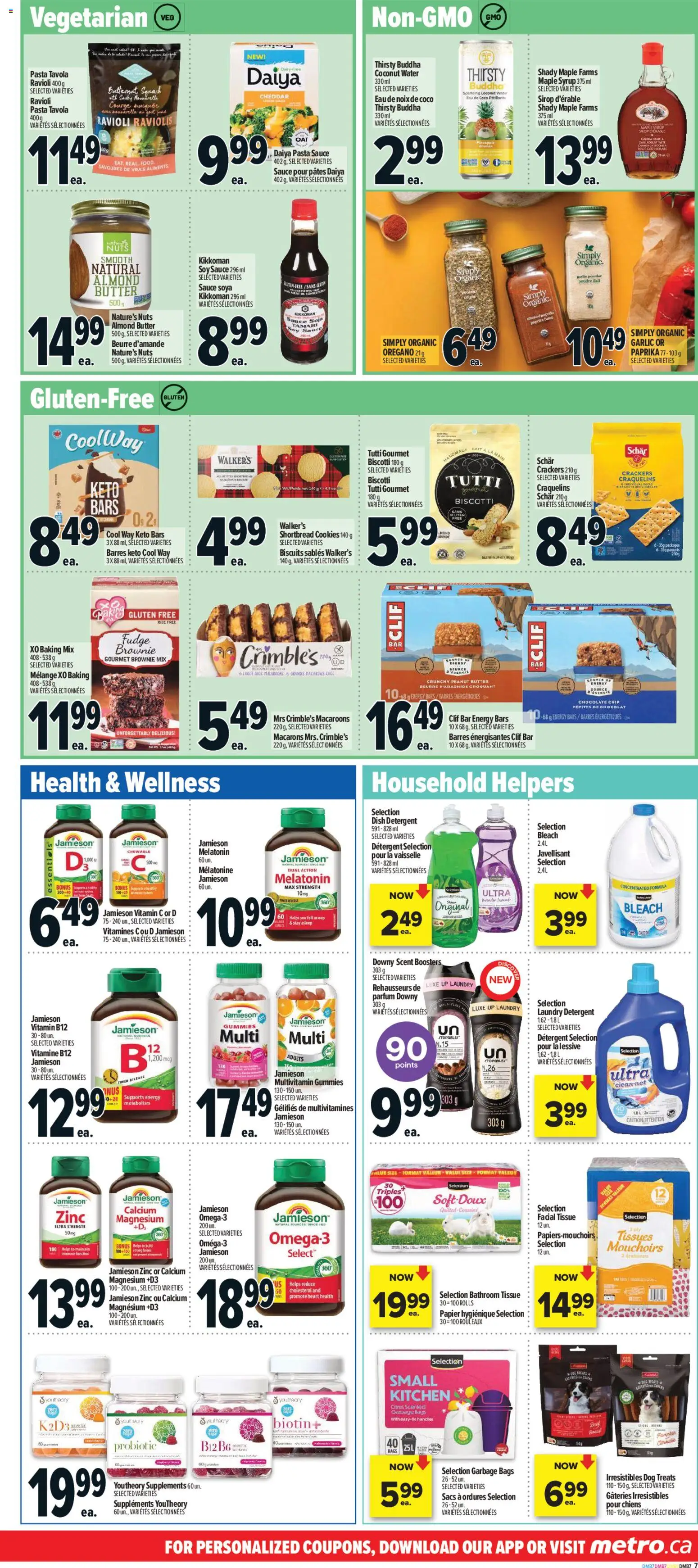 Metro flyer valid from 07.05.2026 | Page: 16 | Products: Pasta, Nuts, Detergent, Chocolate