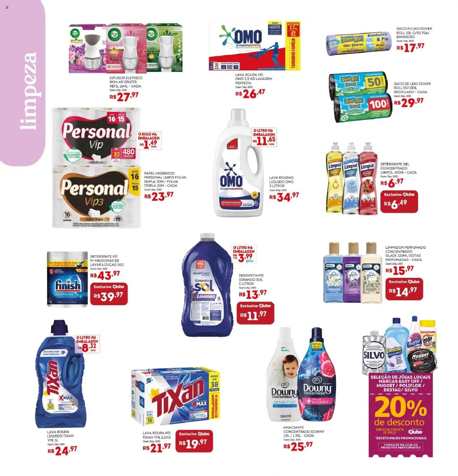 Bistek Supermercados Folheto - válido de 01/07/2026 | Página: 14 | Produtos: Porcelanato, Girando sol, Roupas, Algodão