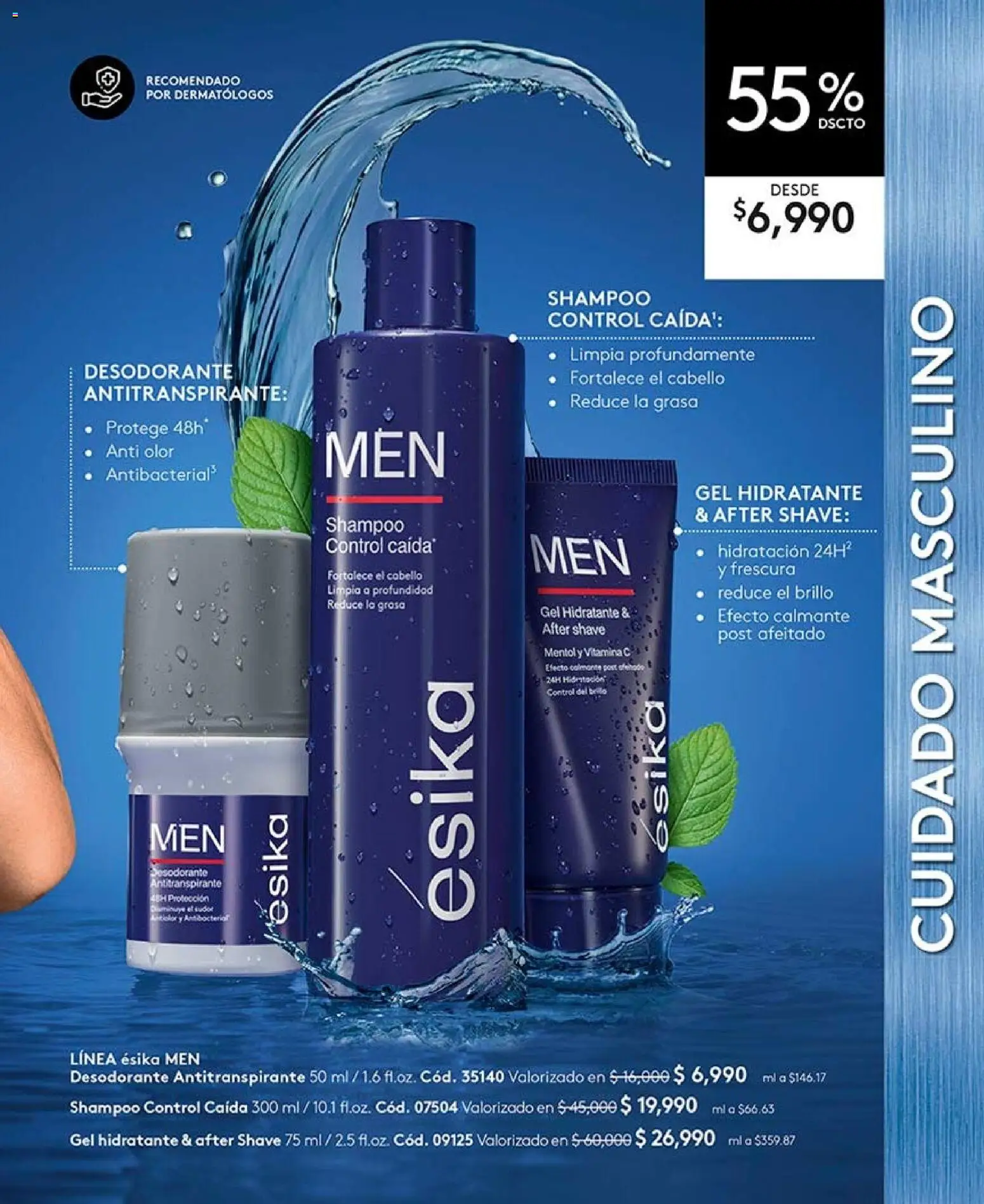 Ésika revista - valida desde el 07/08/2026 | Página: 107 | Productos: Shampoo, Brillo, Desodorante, Antitranspirante