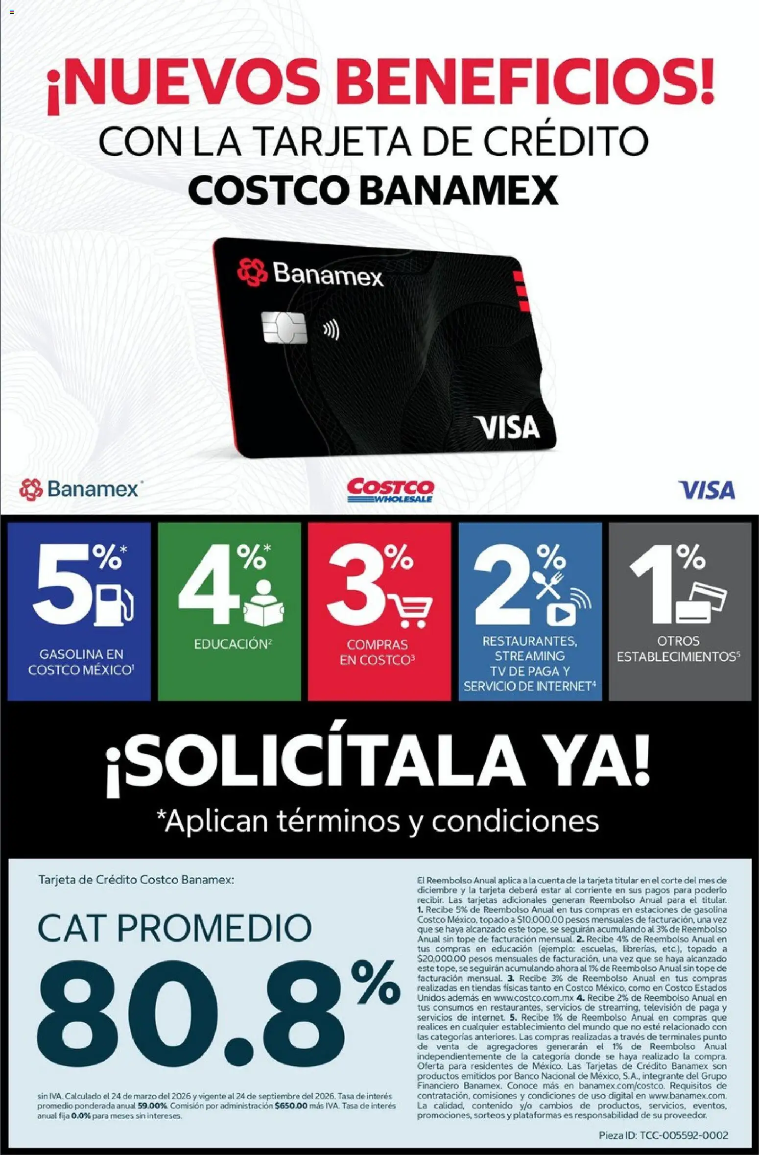Nuevas ofertas de Costco válidas en toda la República Mexicana desde el 01/08/2026. ¡Encuentra las mejores ofertas en Costco catálogo Agosto! | Página: 36 | Productos: Banco, Televisión