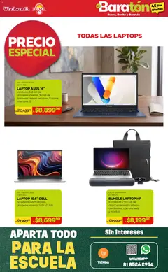 Vista previa de Del Sol y Woolworth catálogo Bueno, Bonito y Baratón, nuevo folleto de la tienda, válido en México a partir del 16/07/2026 | Página: 8 | Productos: Mochila, Cámara