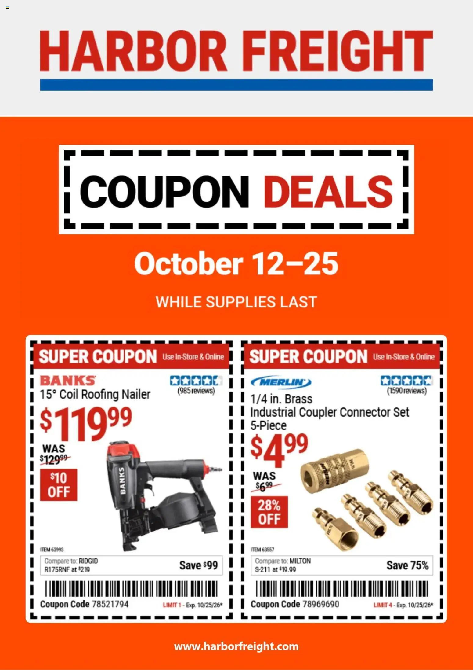 Harbor Freight Weekly Ad - valid from 10/12/2026 | Page: 1